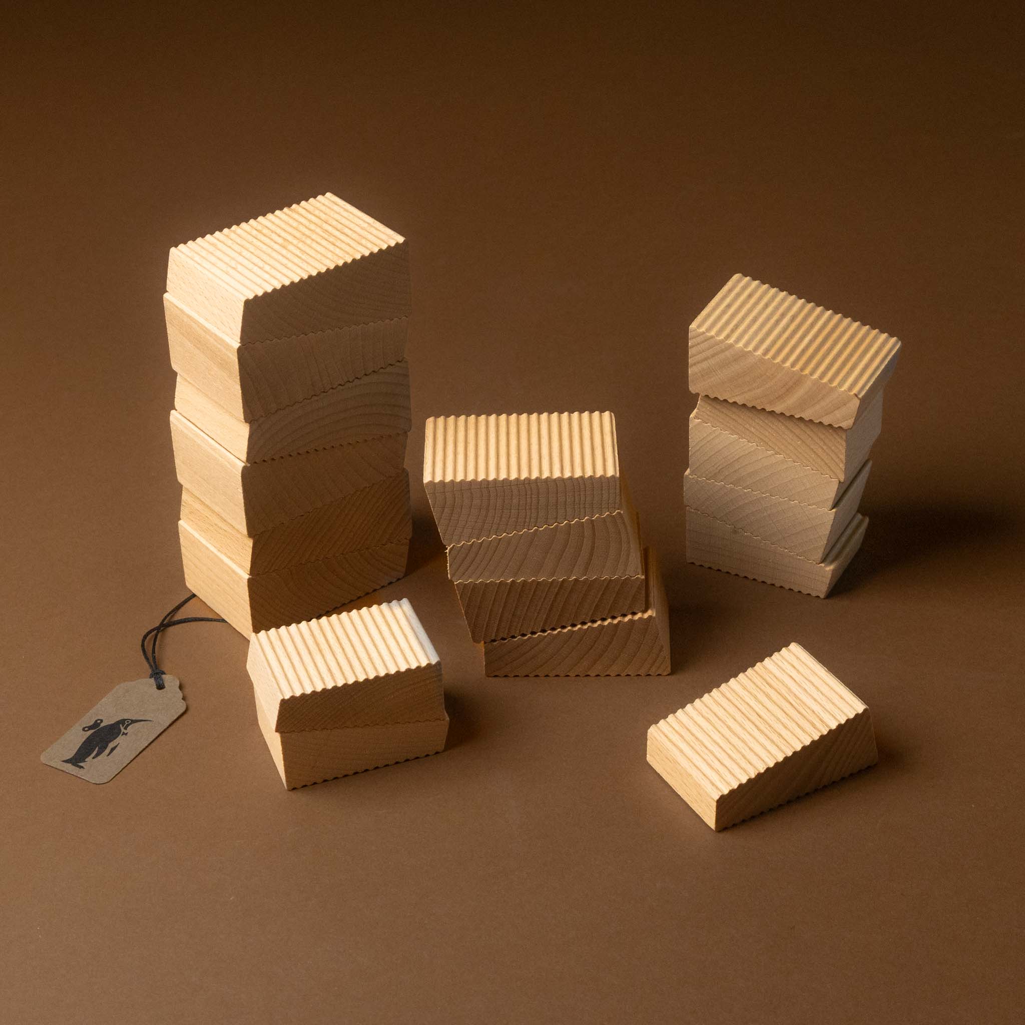 Follies Wooden Stacking Blocks Game