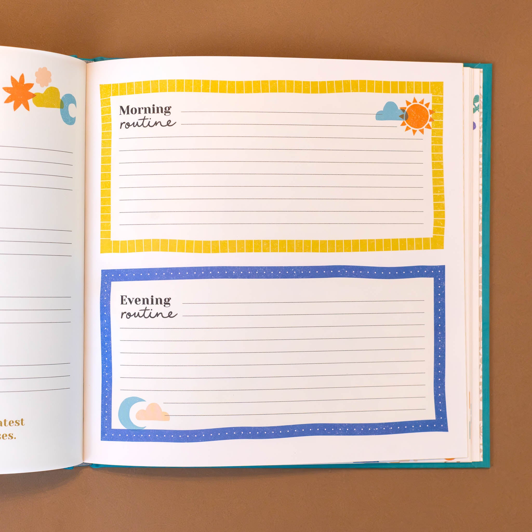 morning-routine-and-evening-routine-sections-outline-colorfully-with-lines-for-notes