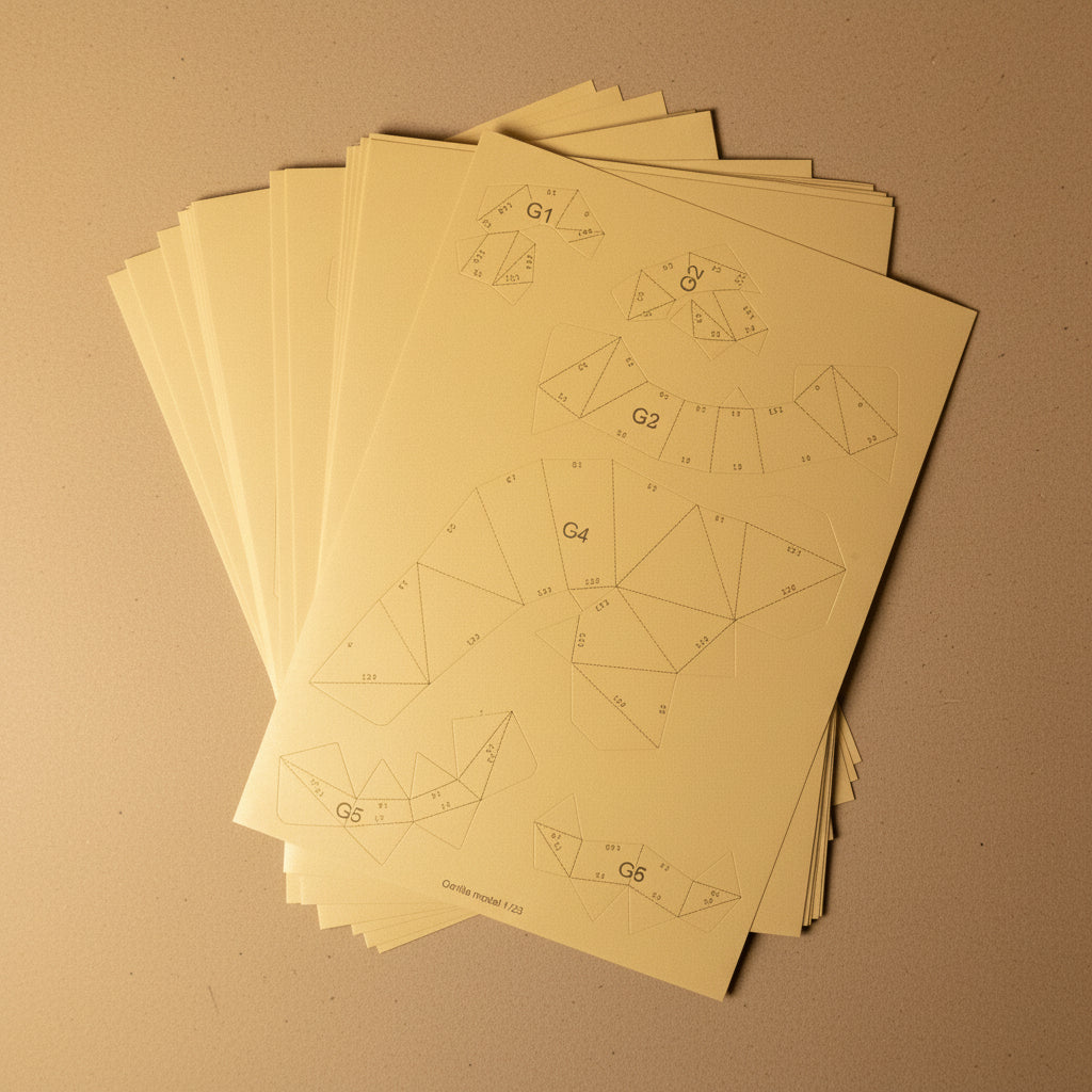 build-your-own-3-d-origami-gorilla-model-kit-limited-edition-sheets