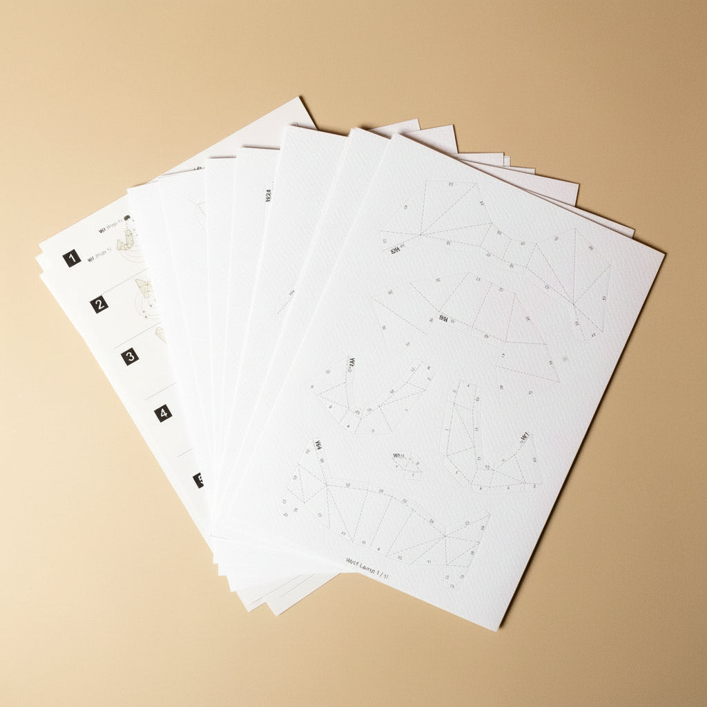 build-your-own-3-d-origami-wolf-lamp-model-kit-sheets