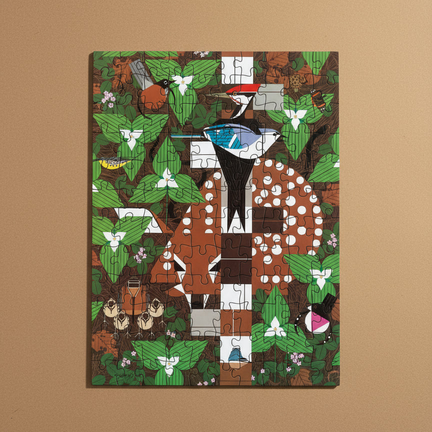 Jigsaw puzzle with birds and nature design