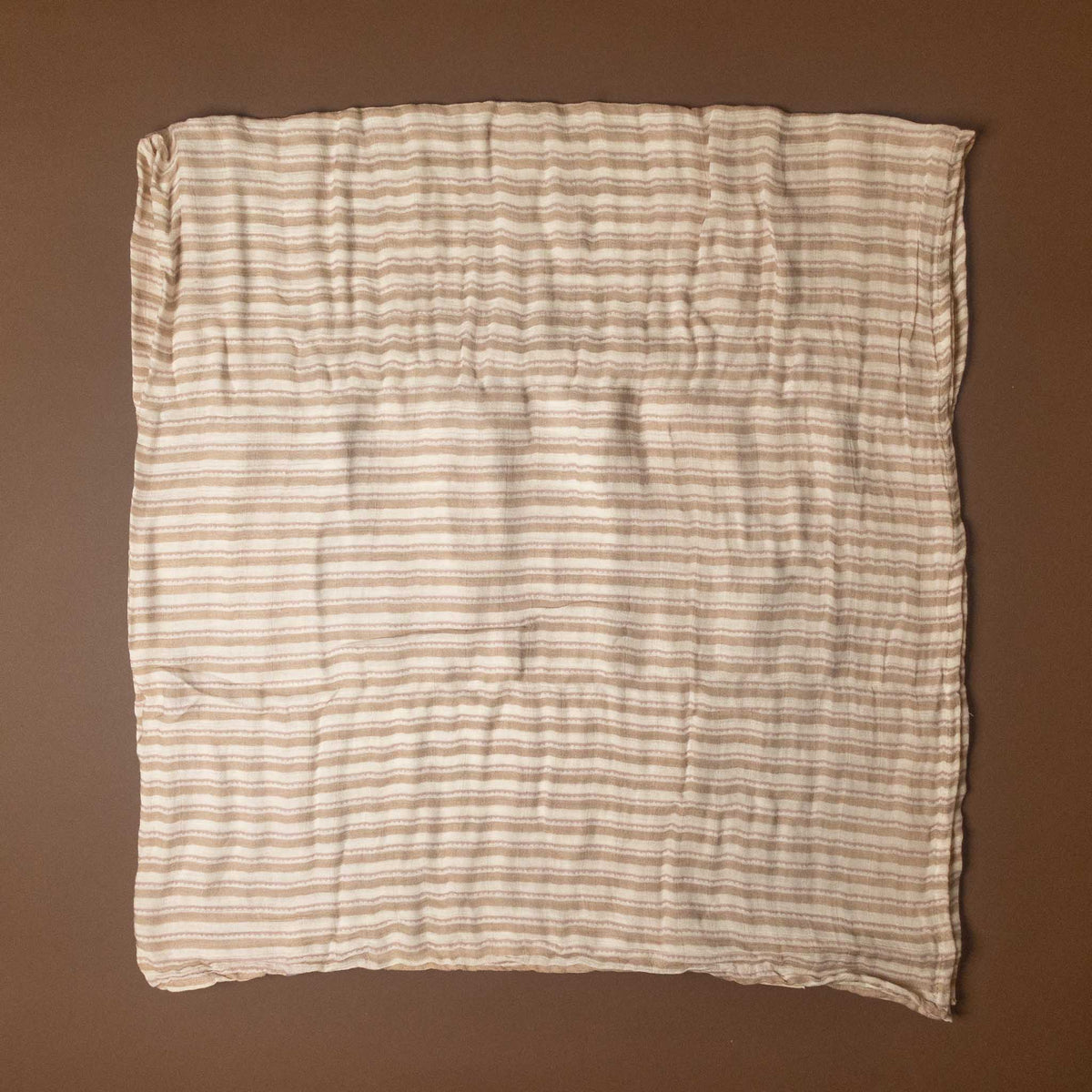 Cotton Muslin Swaddle | Rose Stripe