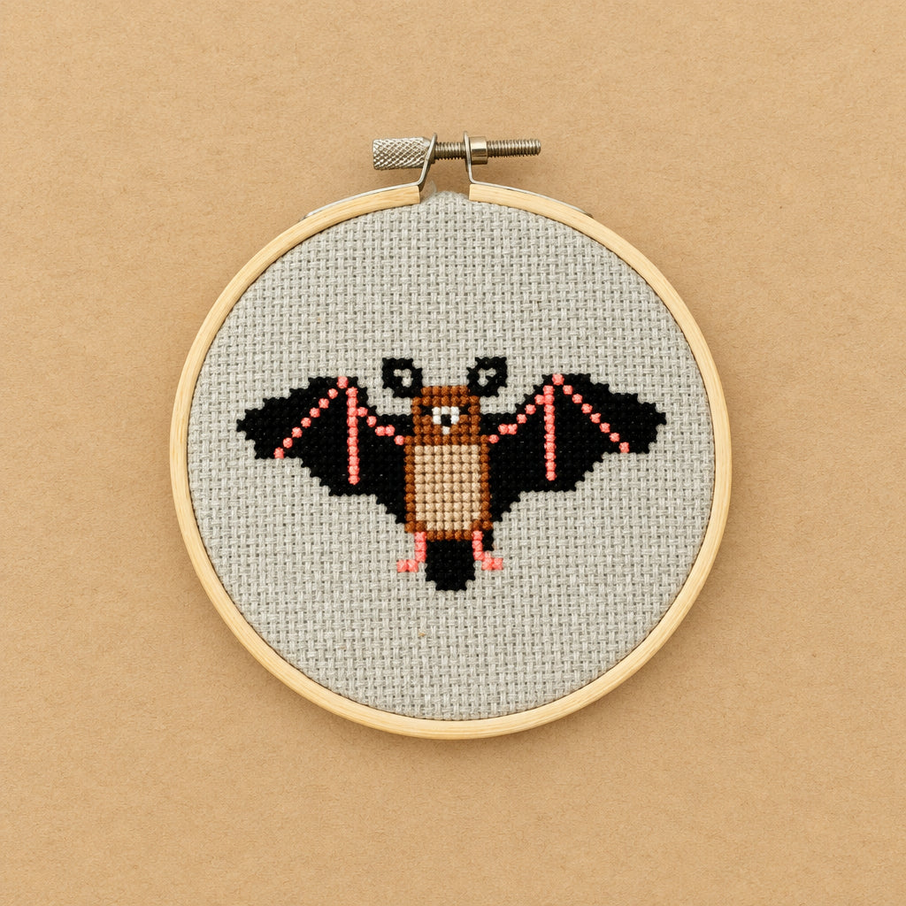 cross-stitch-kit--bat finished
