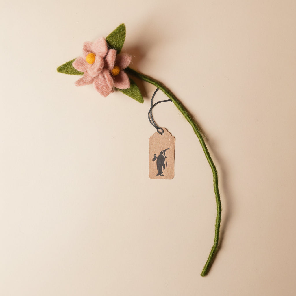 Felted Flower Stem | Blush