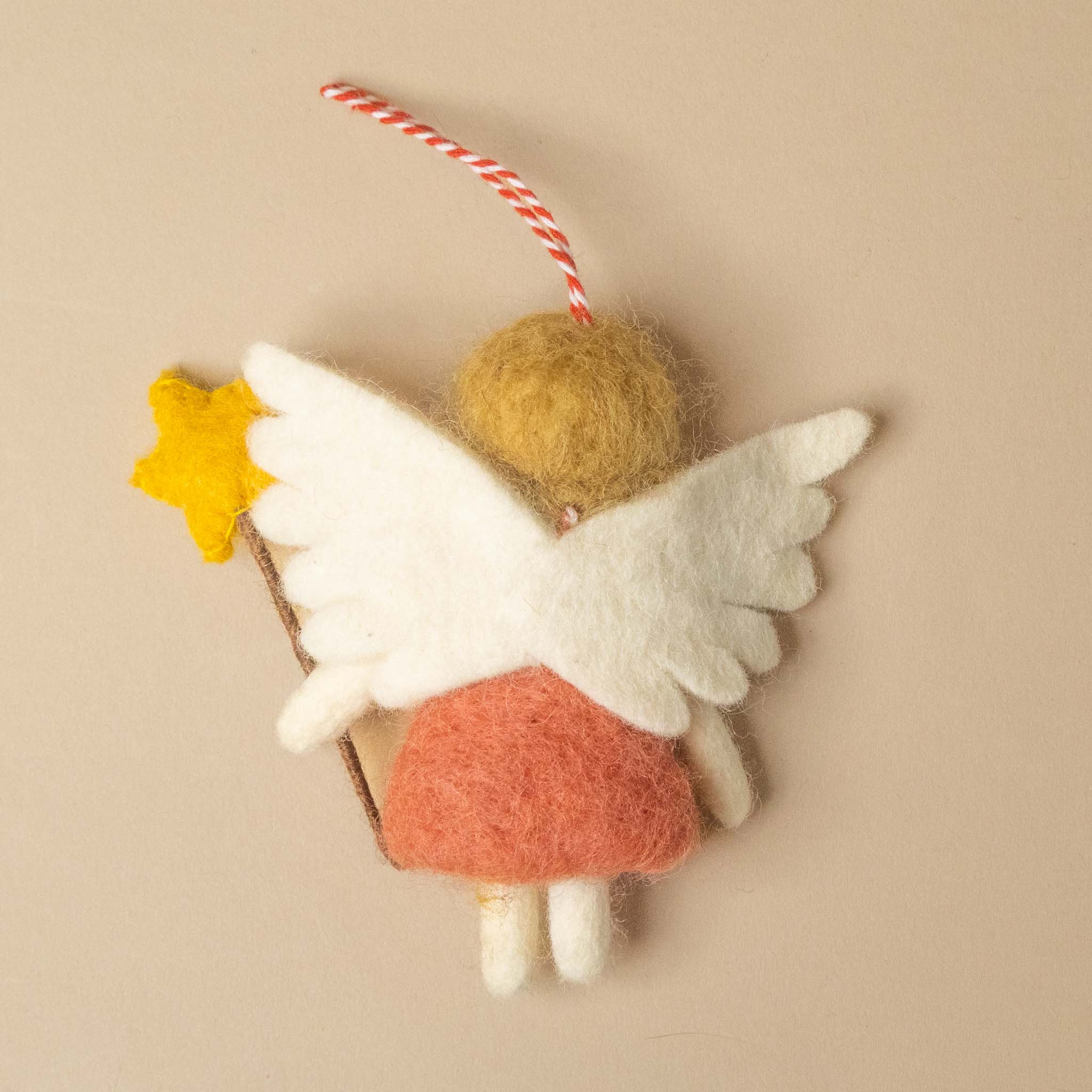 Felted Garden Fairy Ornament | Rosey Star