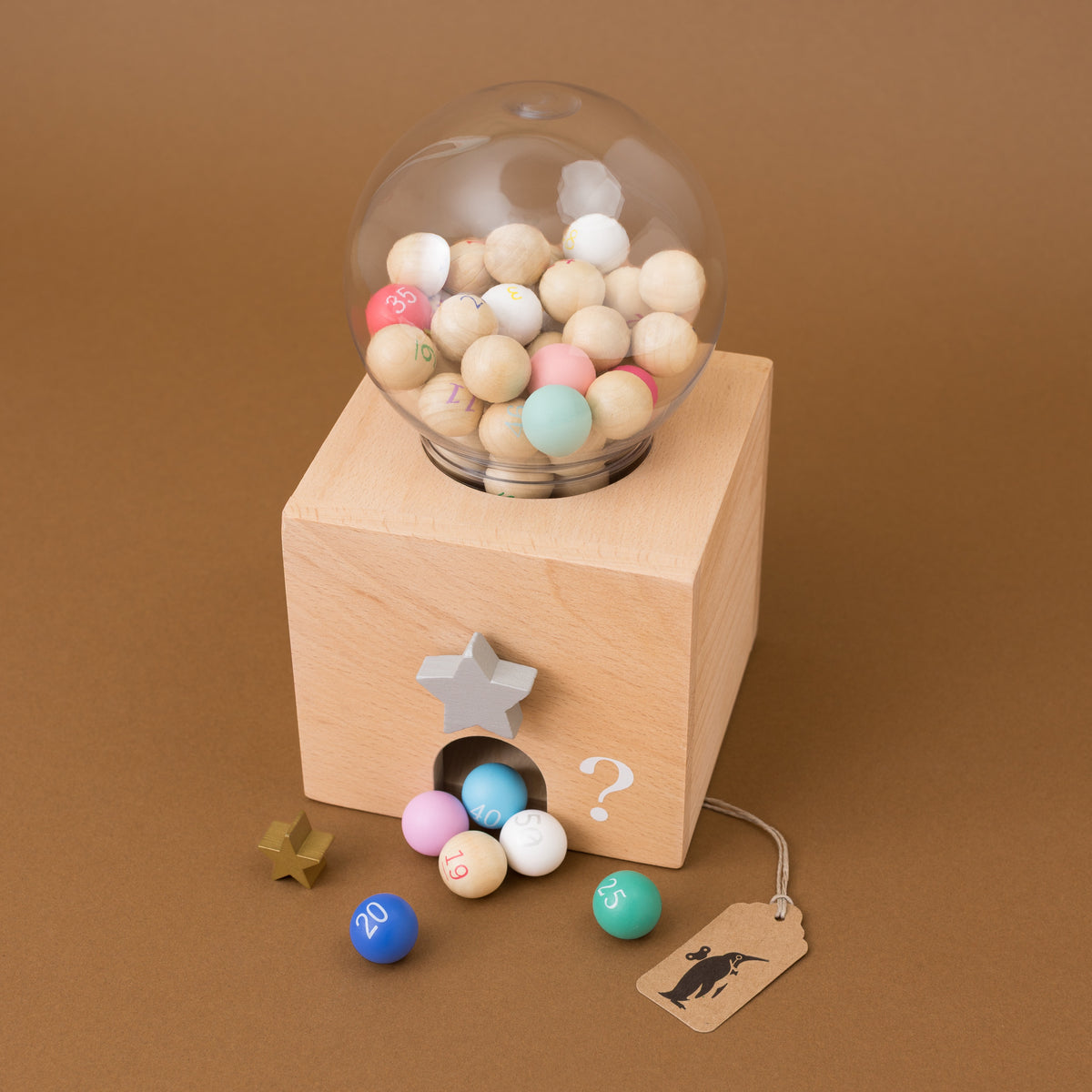 Wooden Gatcha Gumball Machine Bingo Game