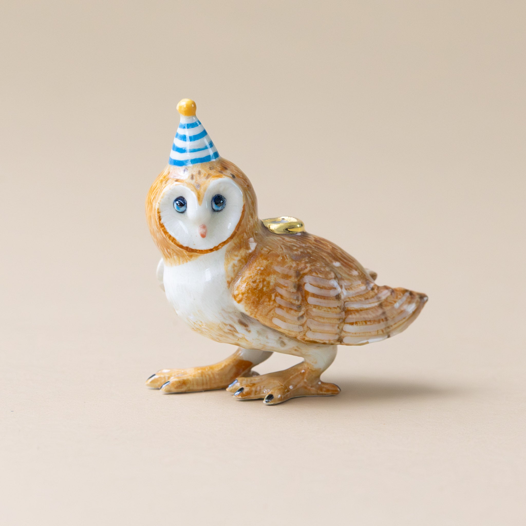 heirloom-porcelain-cake-topper-barn-owl-striped-hat