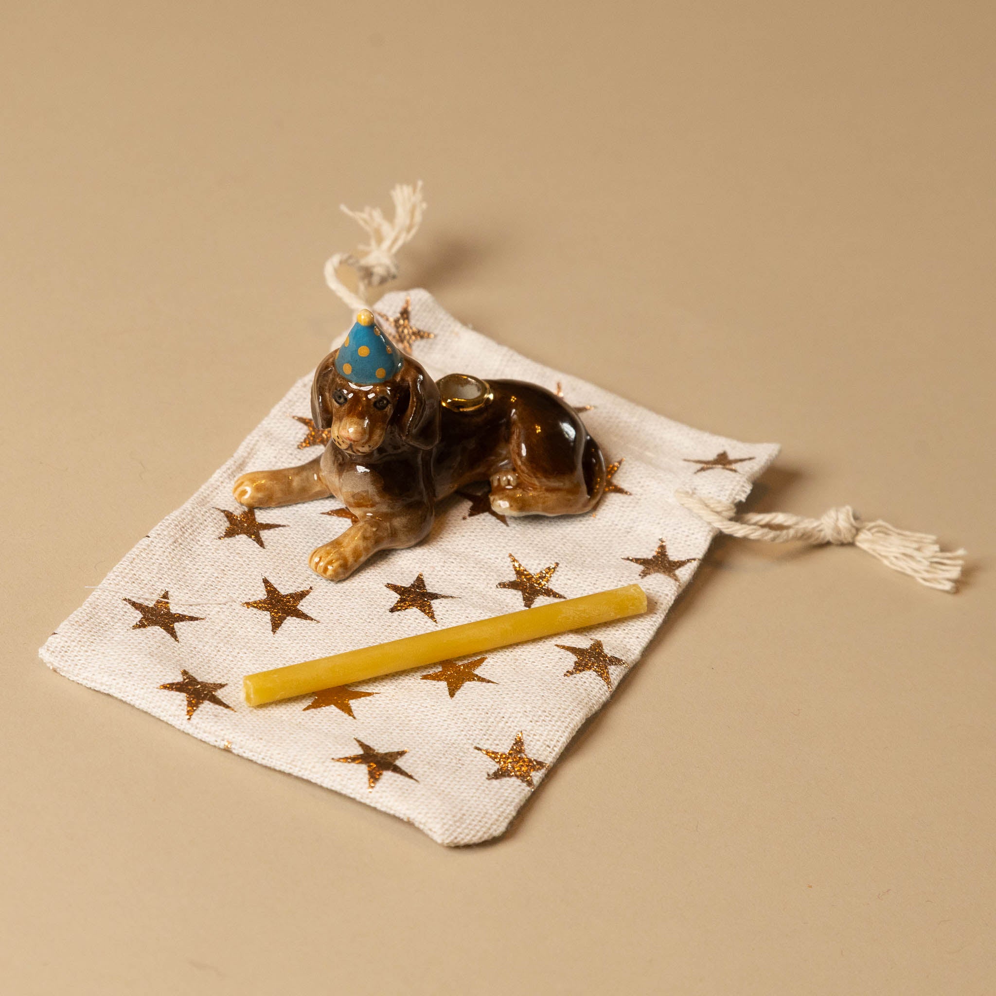 Heirloom Porcelain Cake Topper | Dachshund