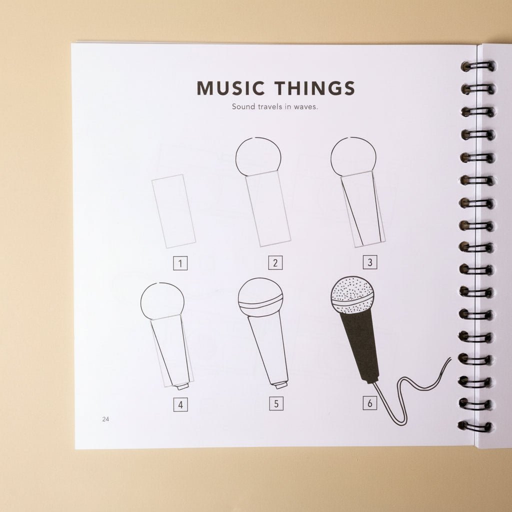 how-to-draw-all-the-things-for-kids-spiral-bound-microphone