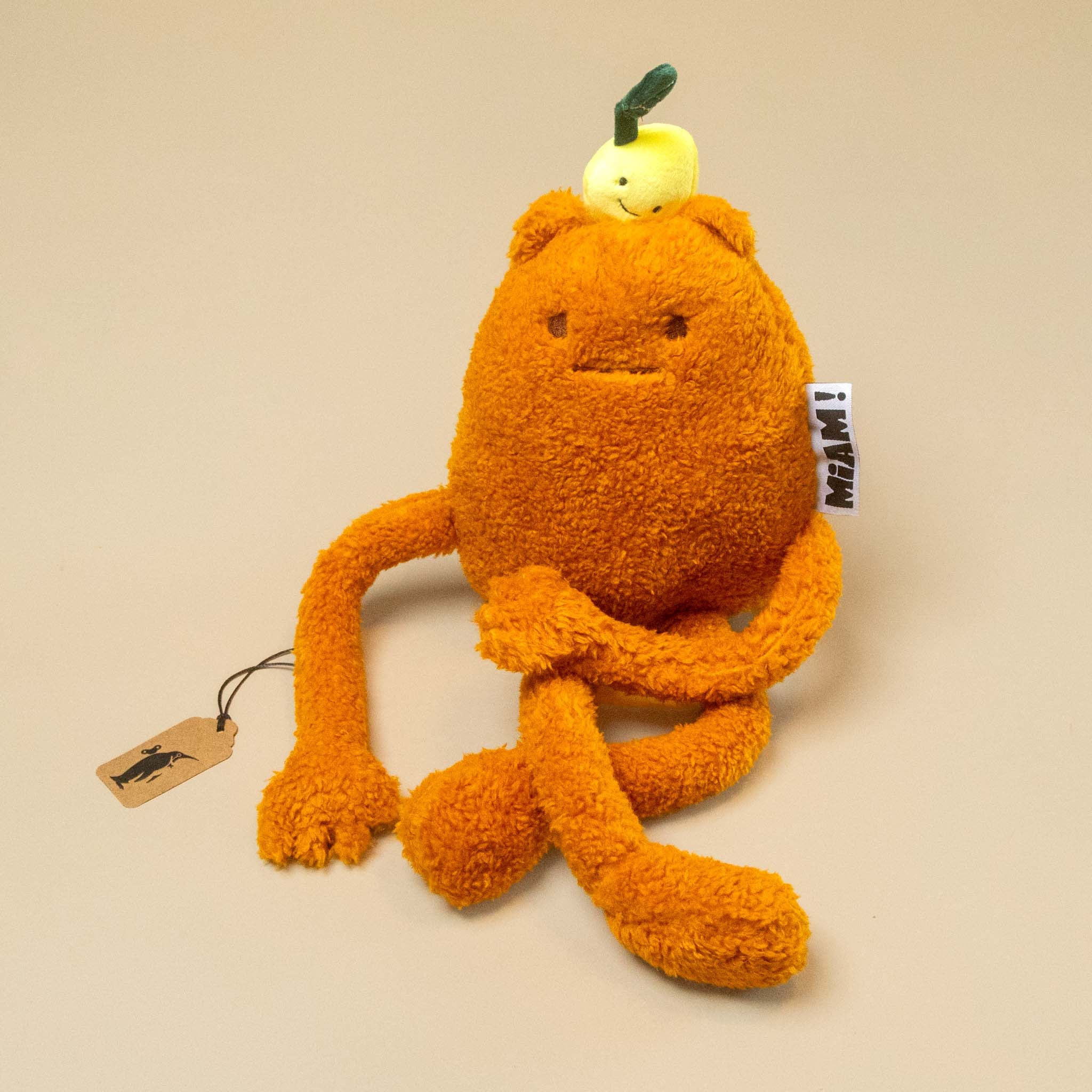 john-lemon-petit orange stuffed animal