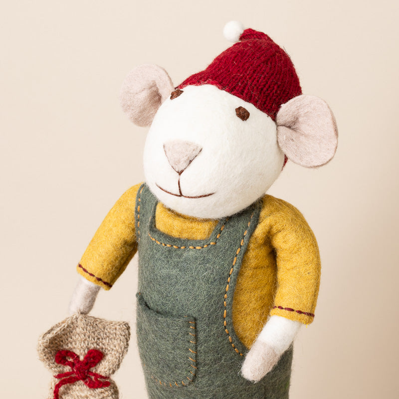 jumbo-felted-white-mouse-green-overalls-with-gift-bag