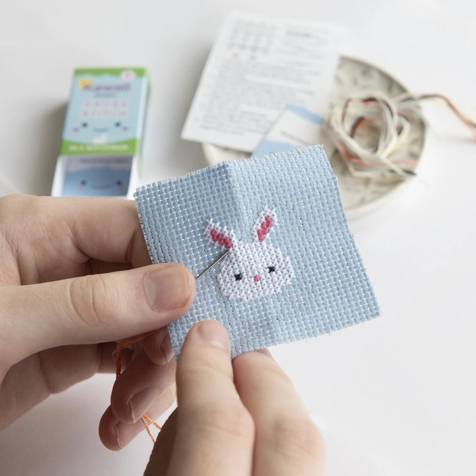 Kawaii Matchbox Cross Stitch Kit | Bunny