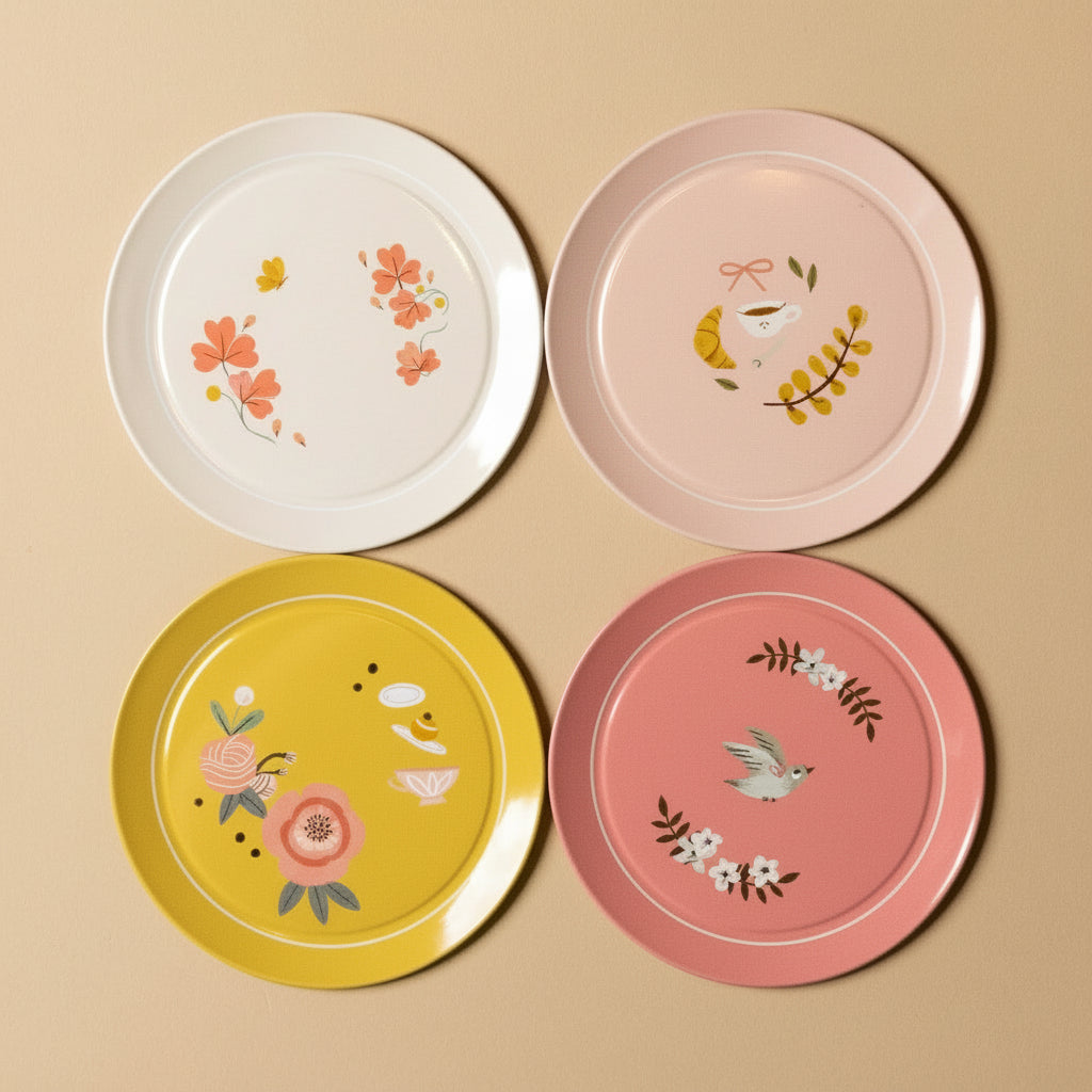 les-amis-parisienne-tea-set-4-plates-pink-blush-white-yellow