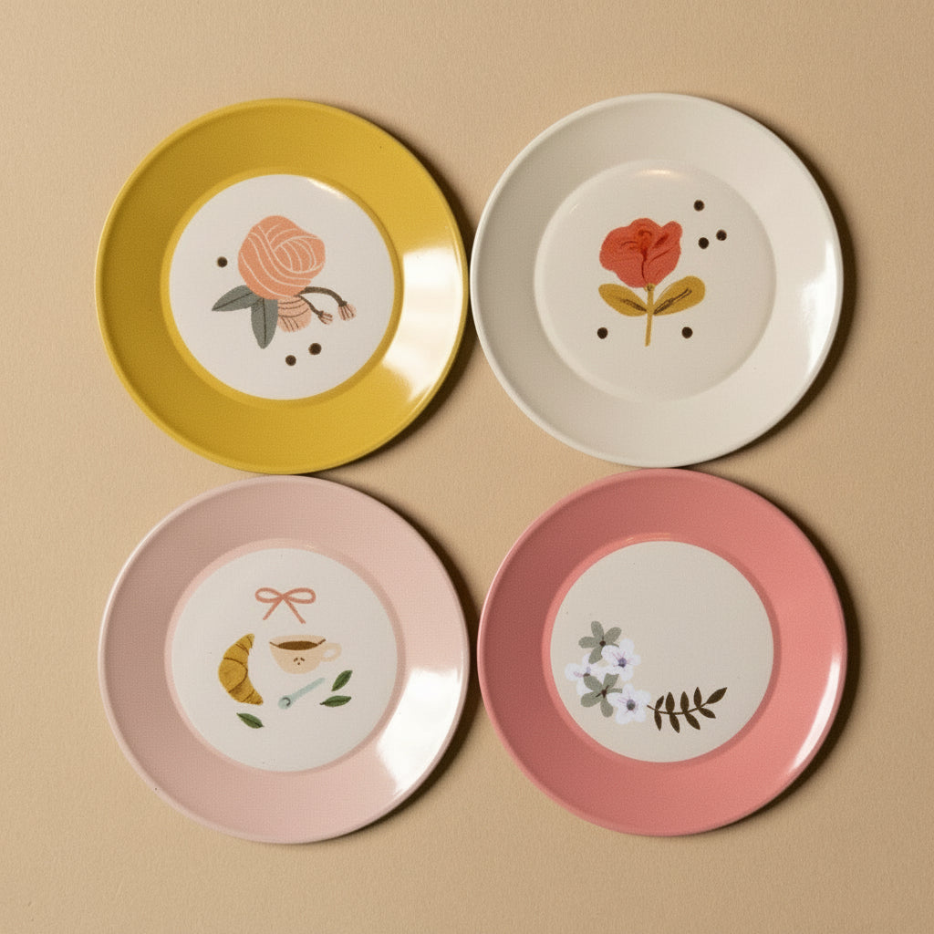 les-amis-parisienne-tea-set-with-4-saucers-pink-blush-white-yellow