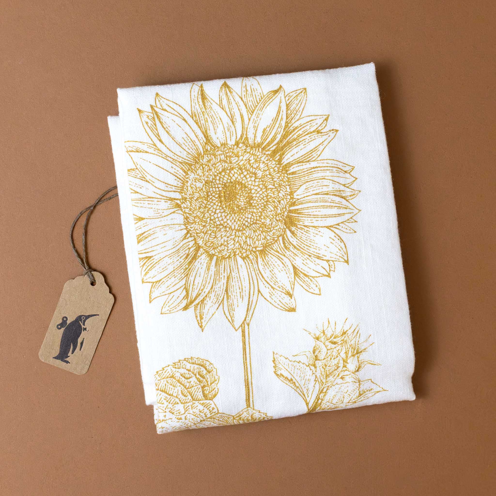 linen-tea-towel-yellow-sunflower
