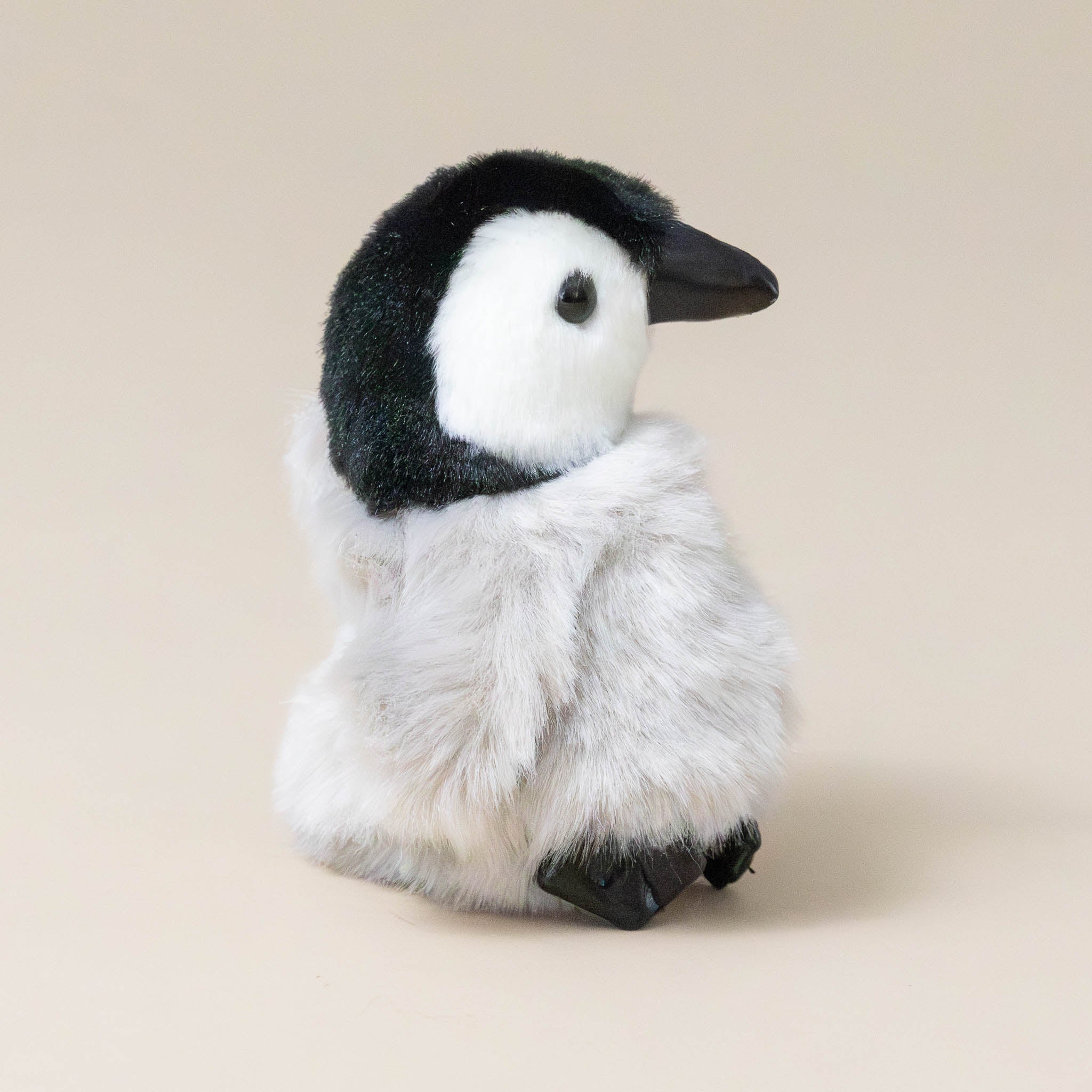 little-grey-white-and-black-penguin-chick-finger-puppet-side