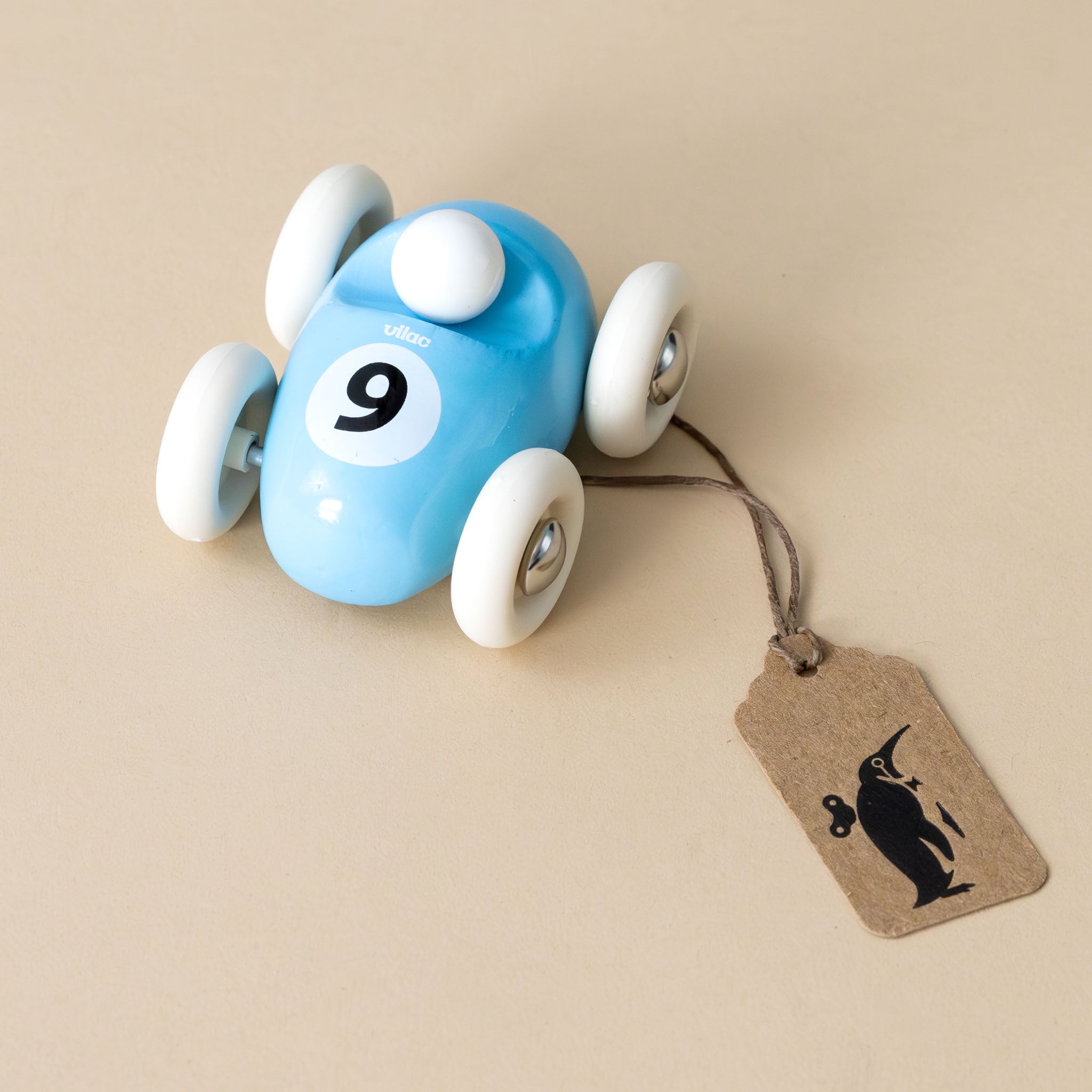 miniature-wooden-roadster-sky-blue-white-wheels-number-9