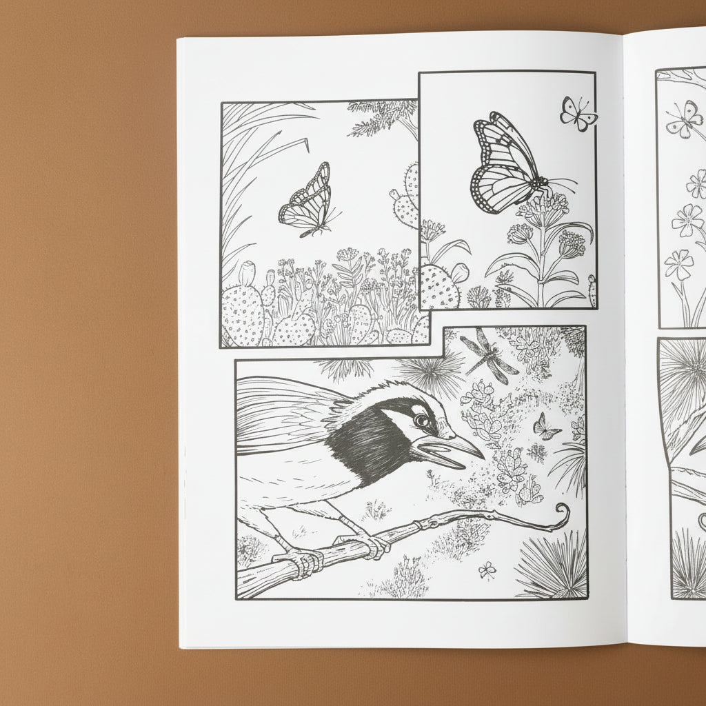 monarchs-journey-a-coloring-book-black-and-white-illustration-bird-and-monarch