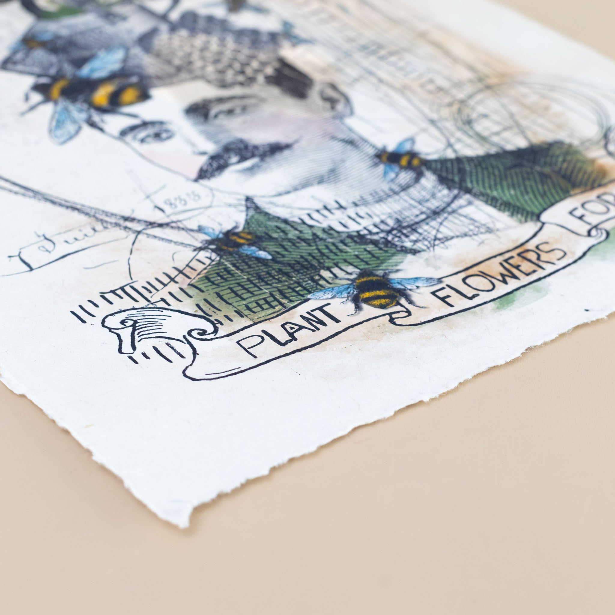 deckle-edge-with-detail-of-print-black-blue-yellow-green-brown