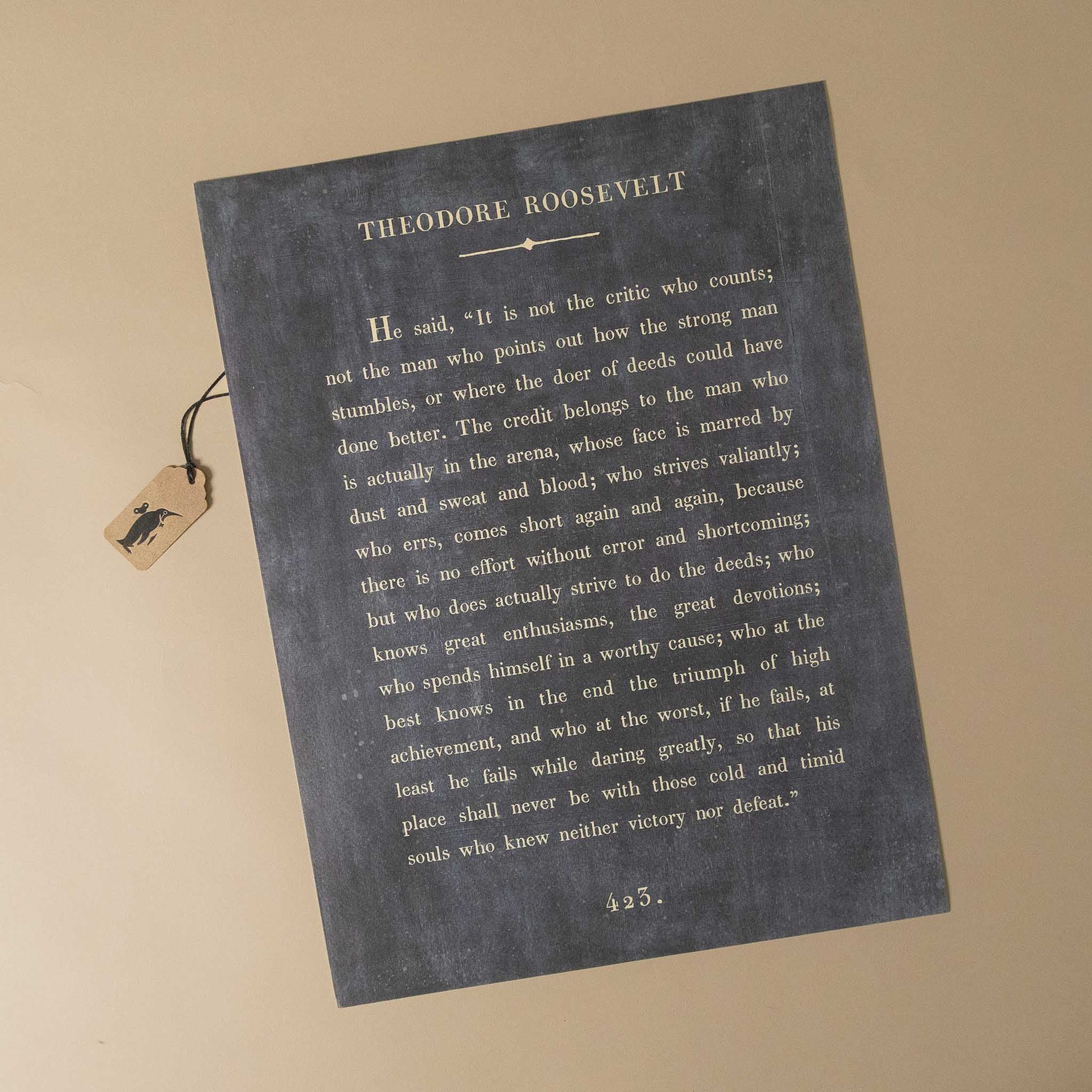 Paper Print | Theodore Roosevelt