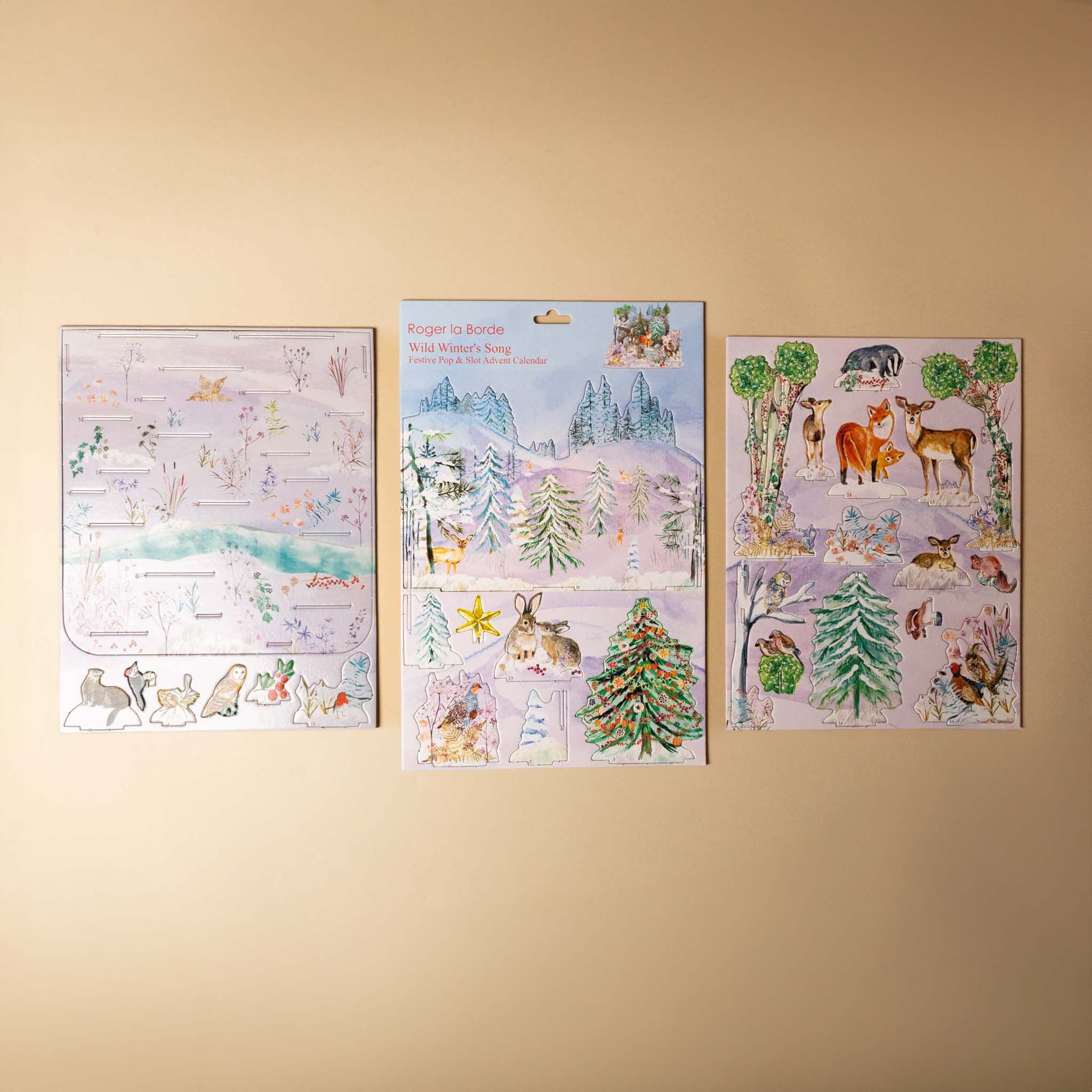 pop--slot-advent-calendar--winters-song-tree-sheets