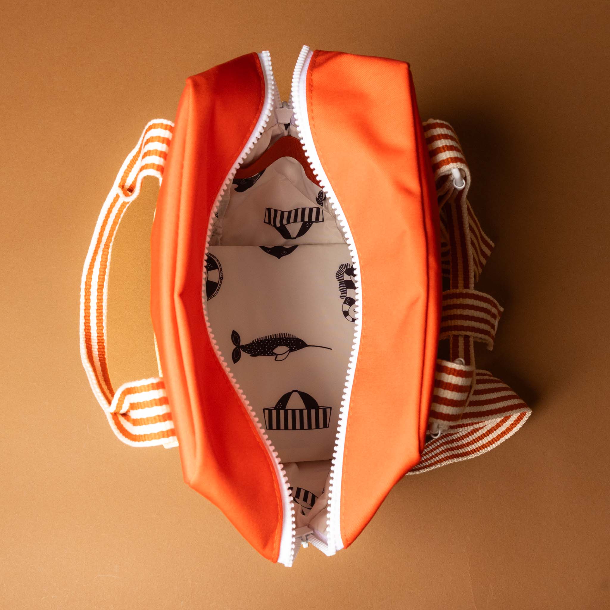 recycled-wonders-envelope-backpack-small-lifeguard-red-with-striped-red-straps-inside