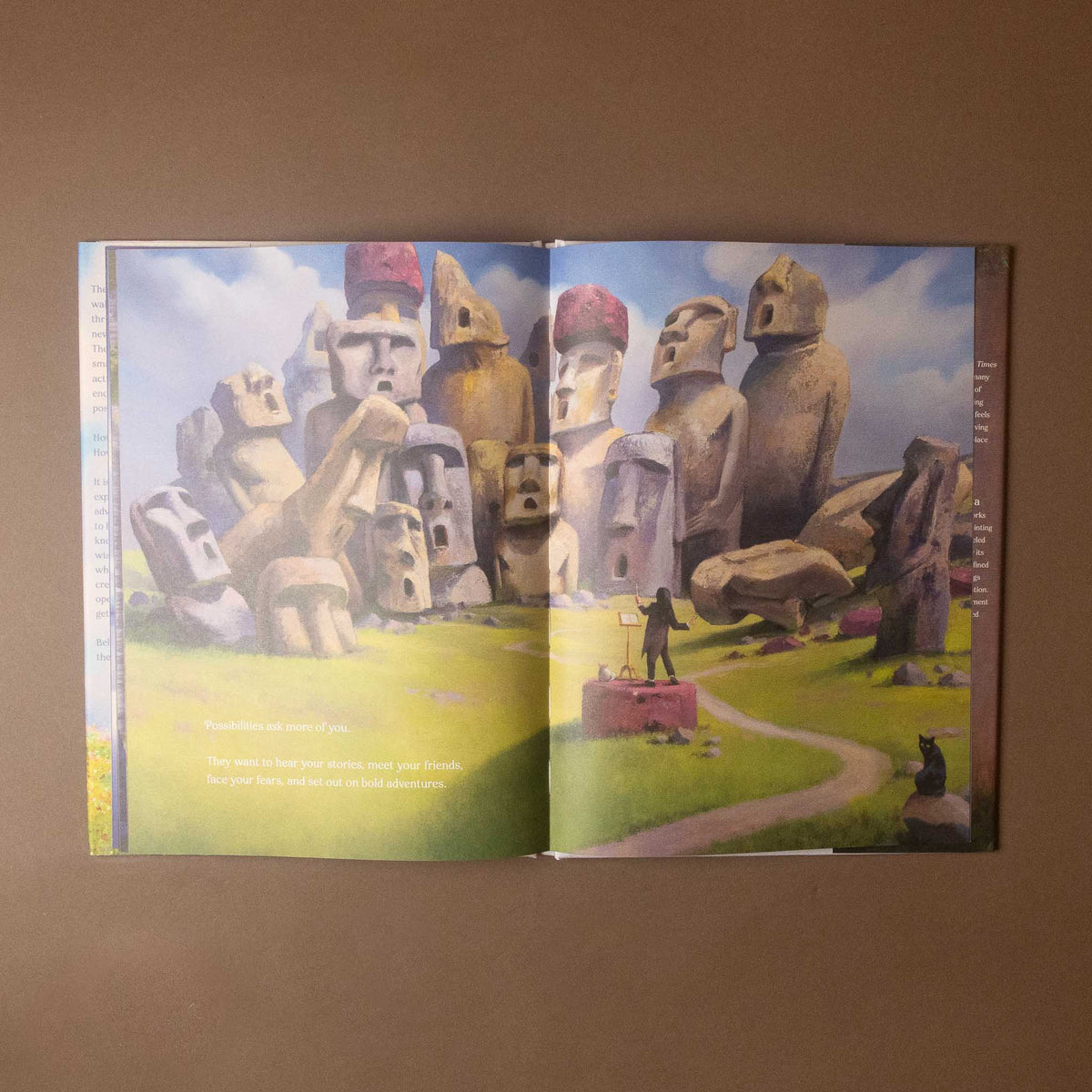 where-do-possibilities-live-book illustration of easter island