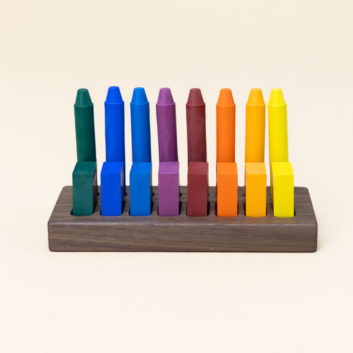Wooden Crayon Holder 8 Stick & 8 Block pucciManuli