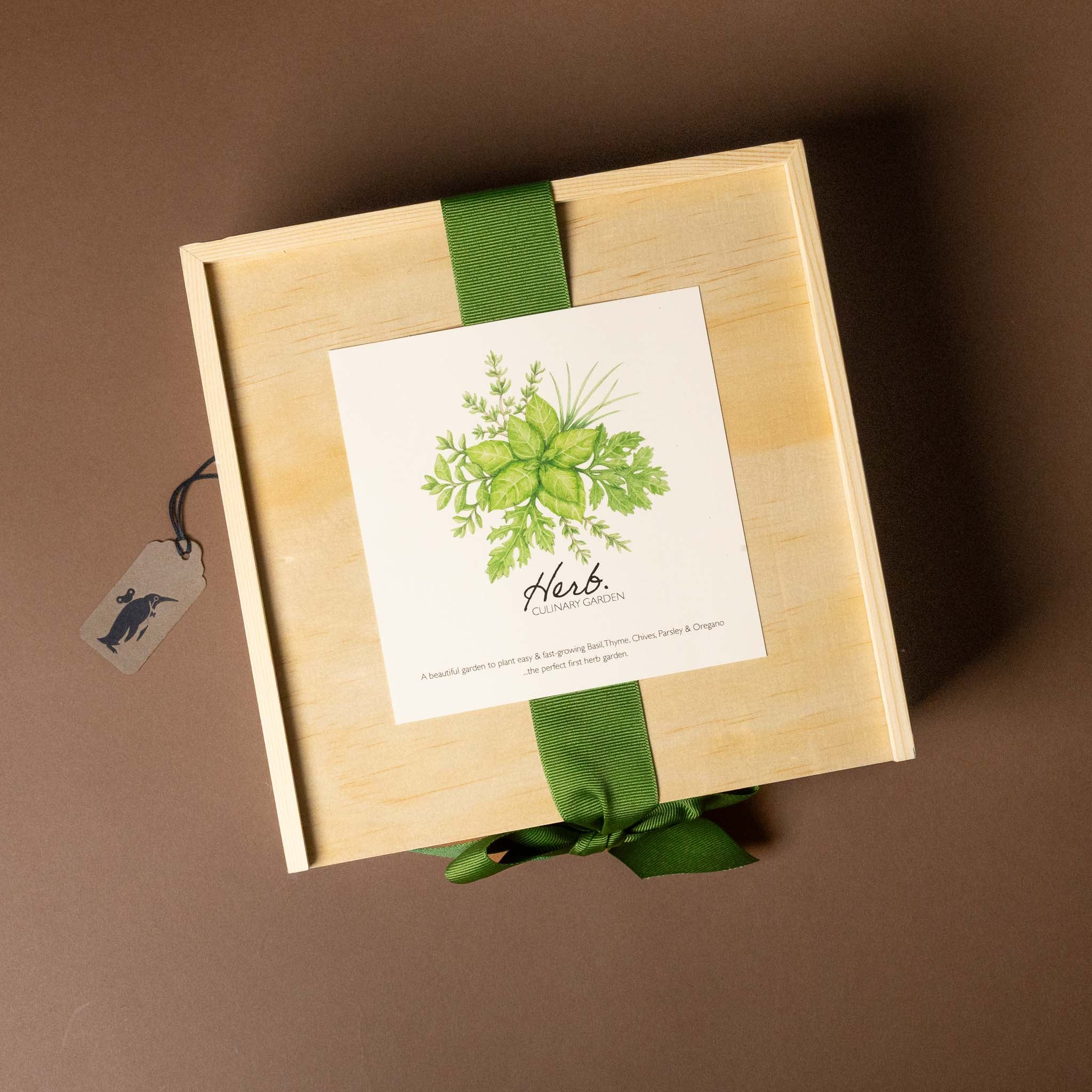 Wooden Garden Box | Culinary Herbs