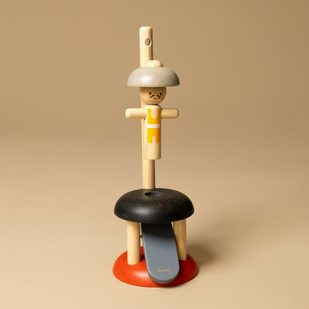 Wooden Jumping Acrobat