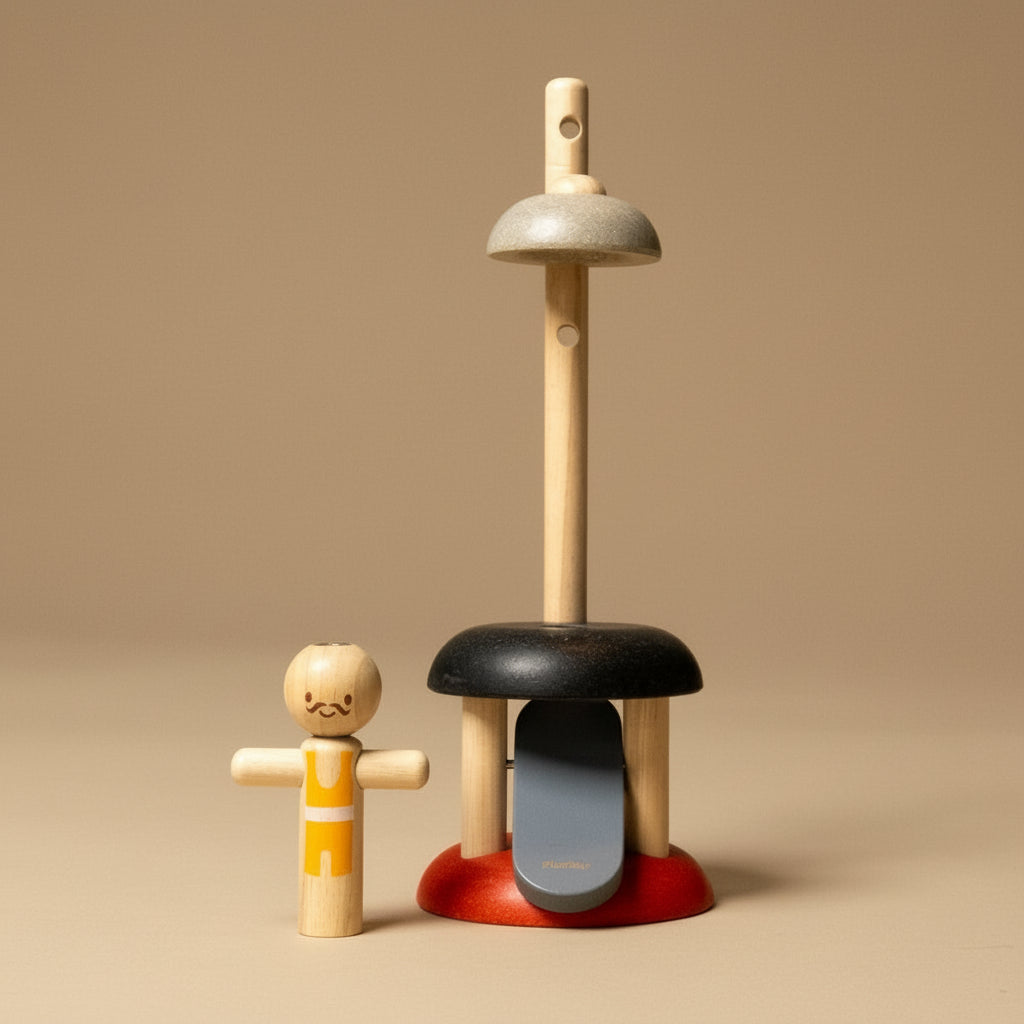 Wooden Jumping Acrobat