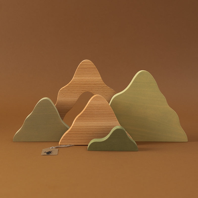 Wooden Mountain Landscape | Large