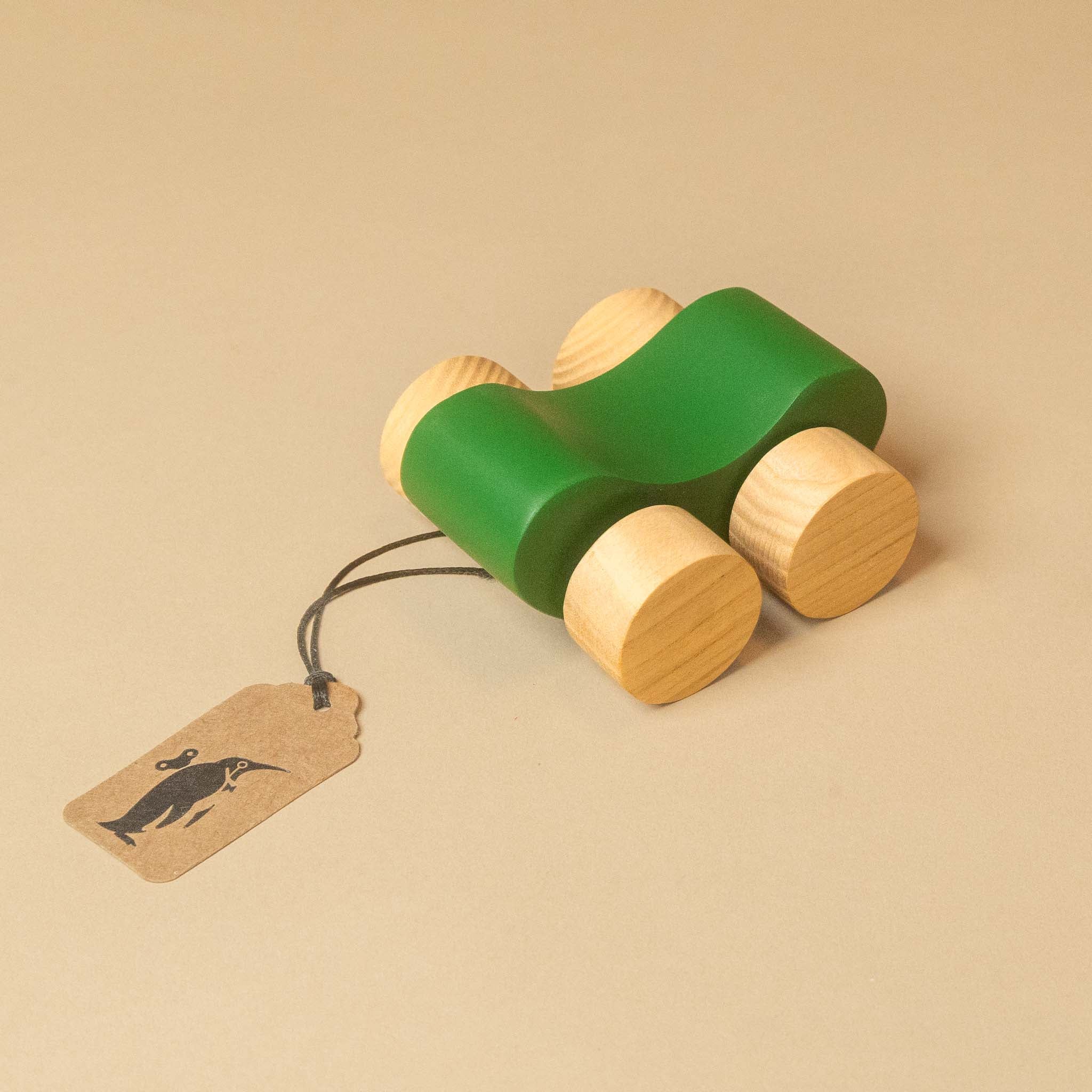 Wooden Puzzle Car | Green