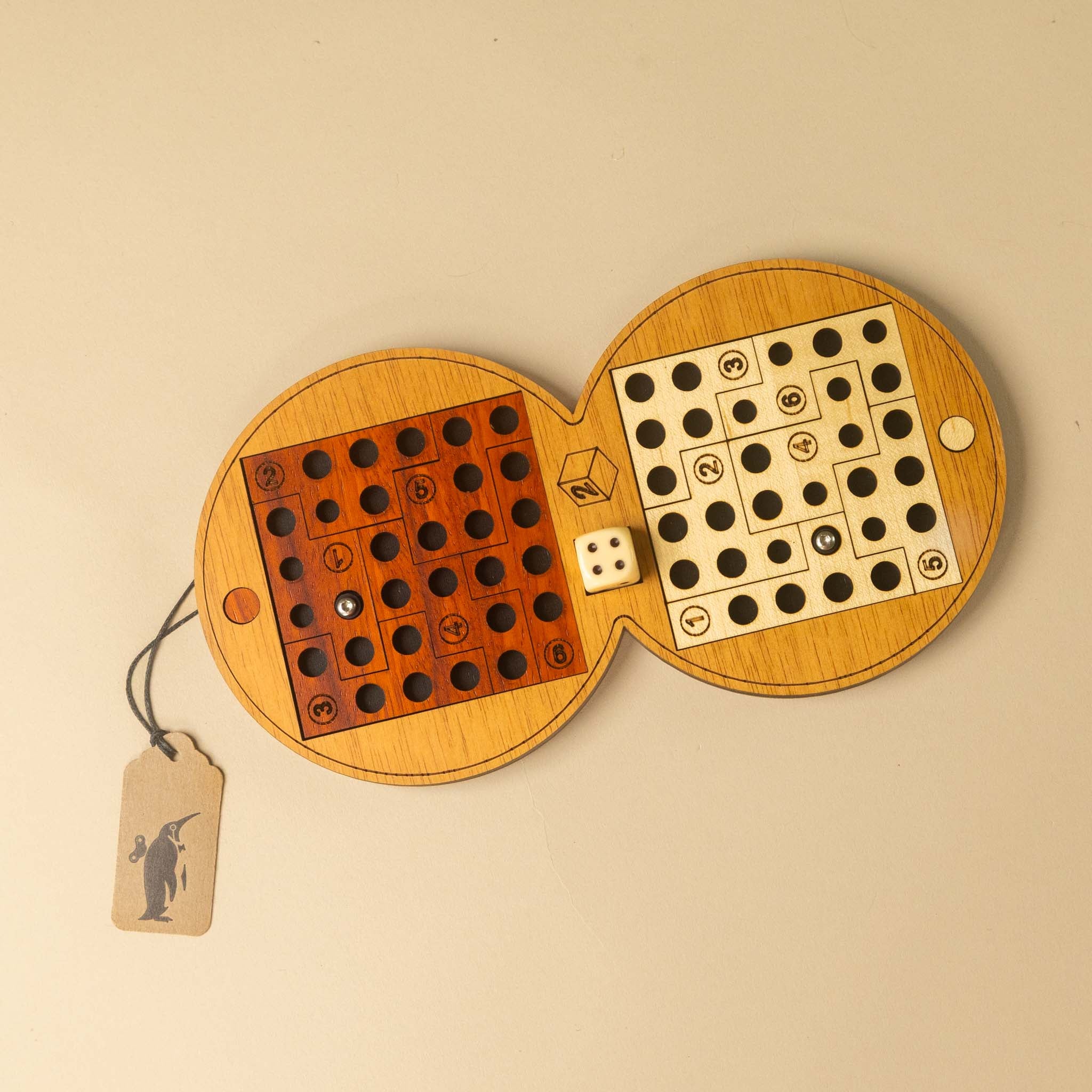 Wooden Six Tries Puzzle Game