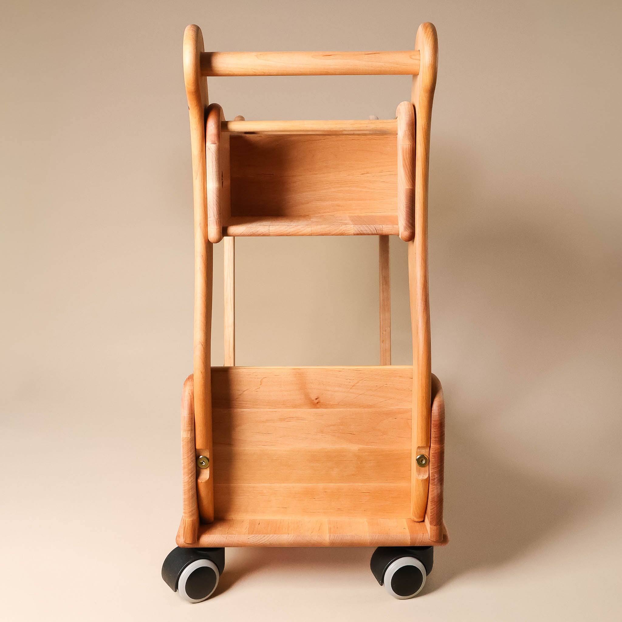 wooden-two-tier-shopping-cart