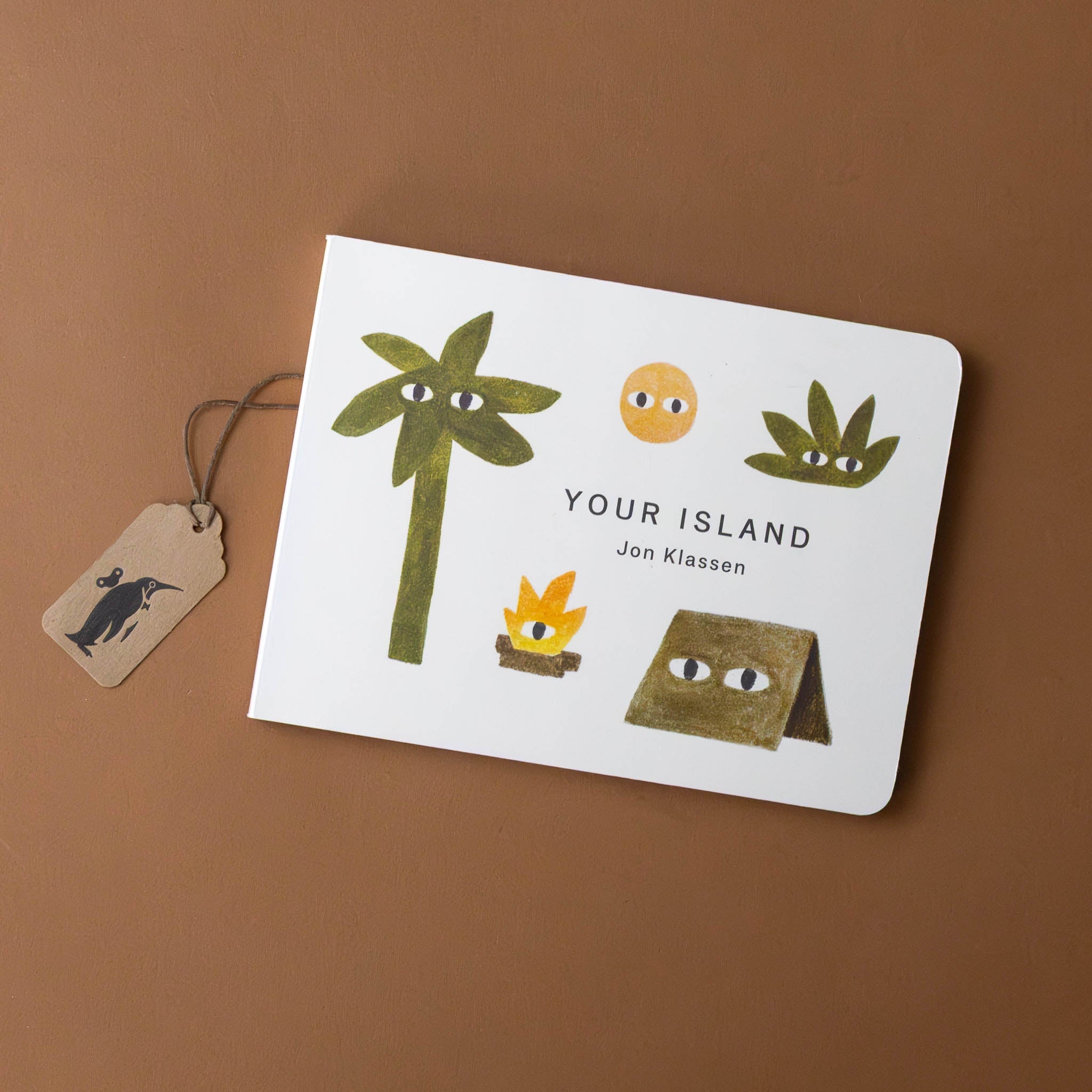your-island-board-book-cover-with-a-palm-tree-fire-bush-tent