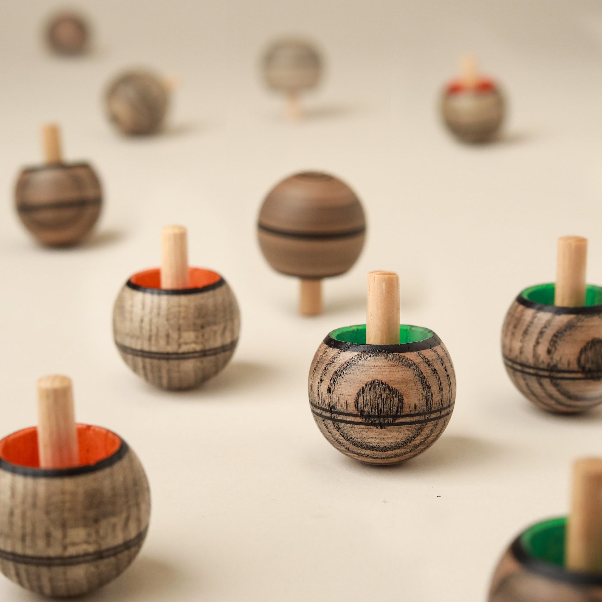 grey-wooden-upside-down-tops-with-orange-and-green-interiors