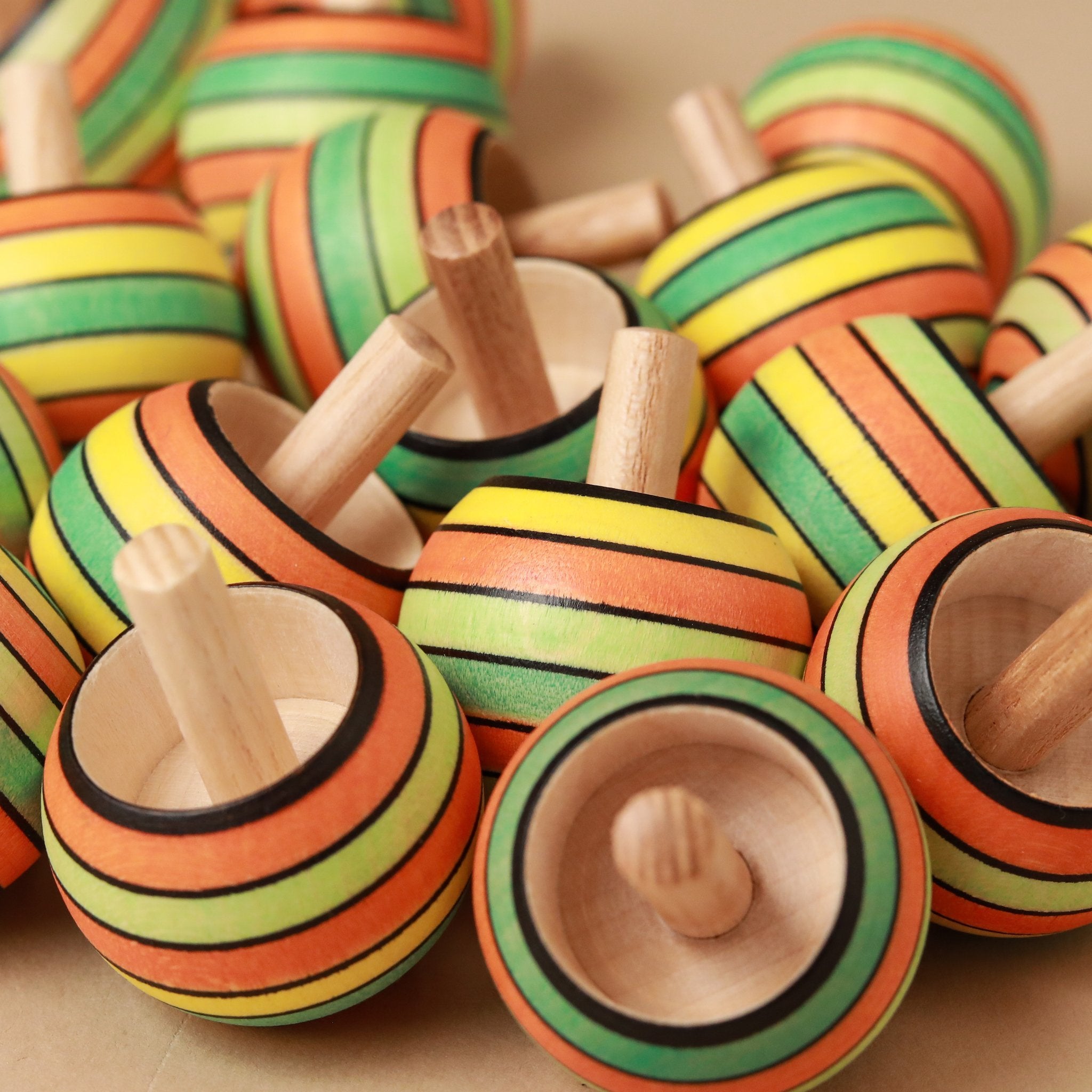 group-of-summer-color-striped-upside-down-tops