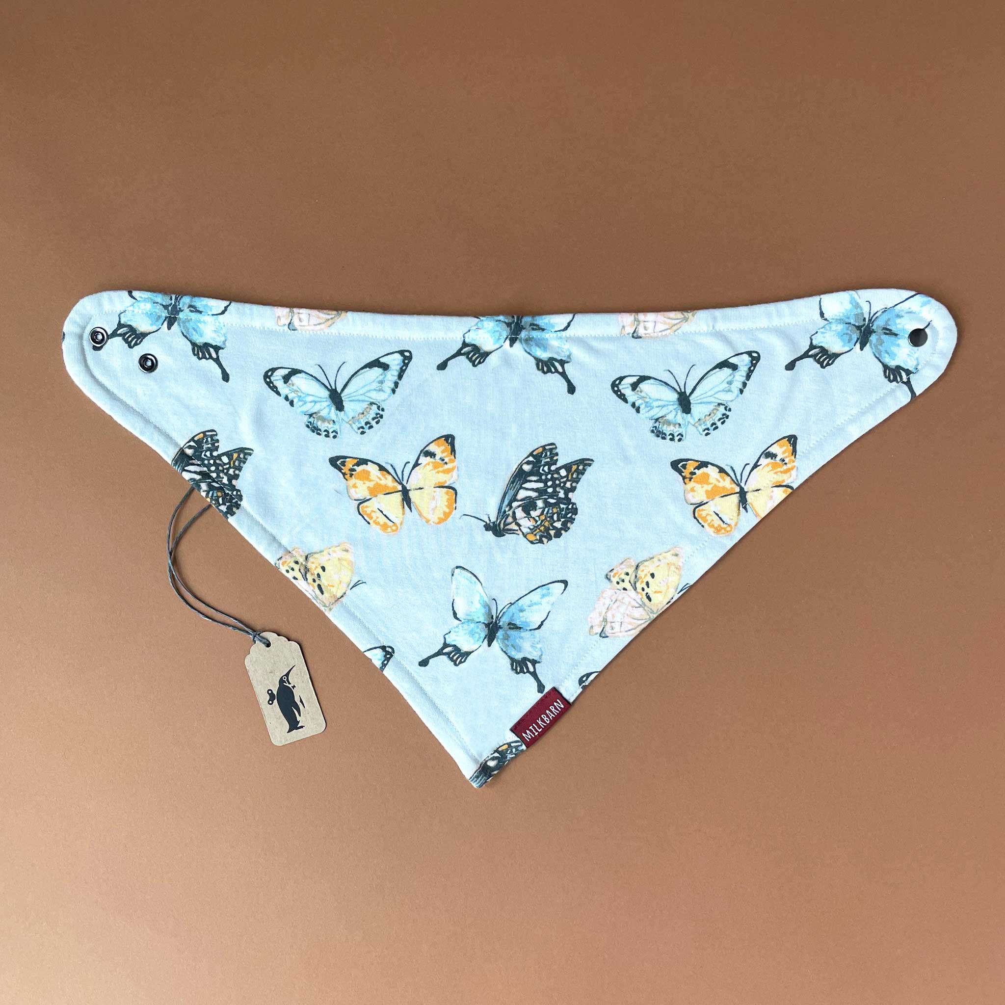 Bamboo Kerchief Bib | Butterflies - Baby (Accessories) - pucciManuli