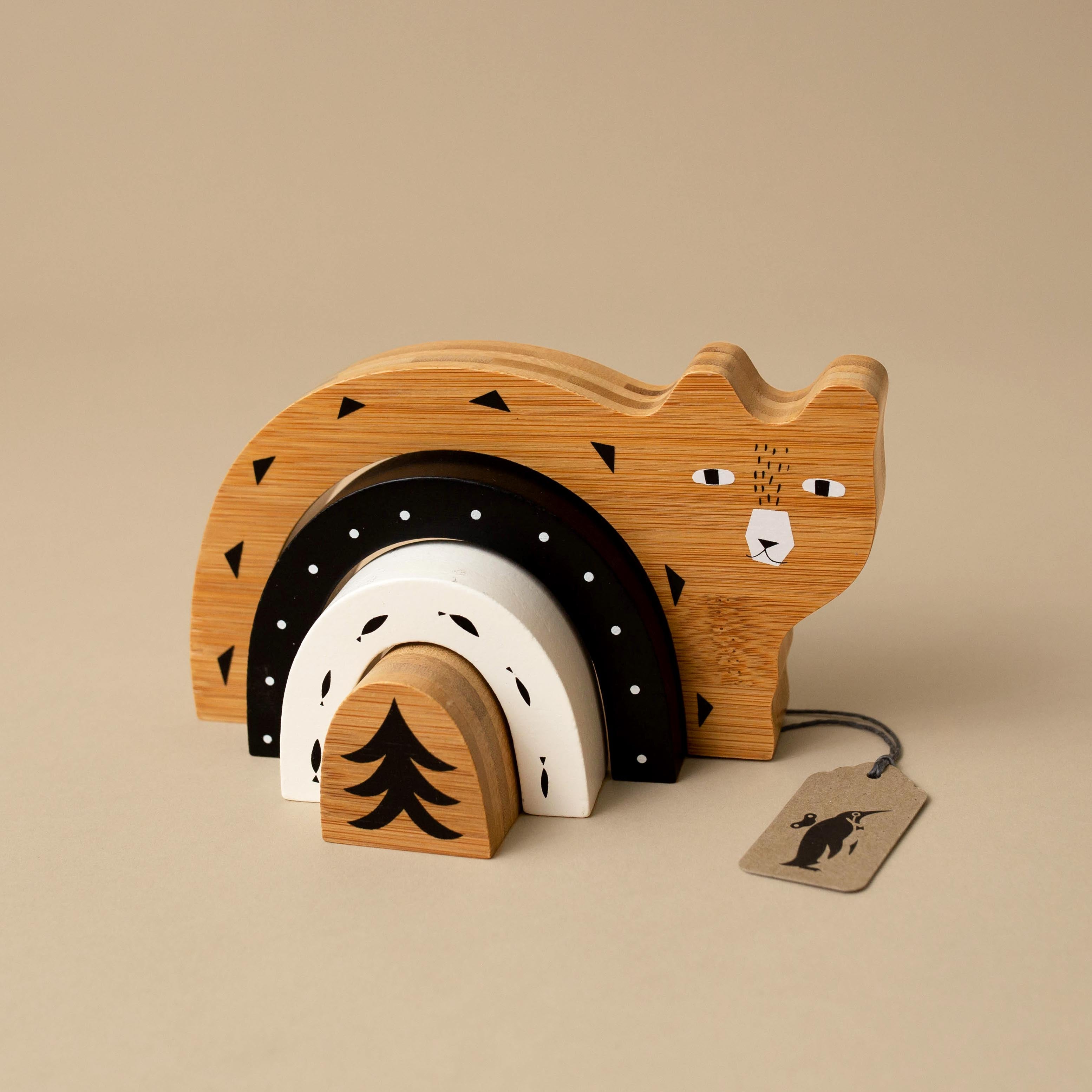 Bamboo Nesting Bear - Baby (Toys) - pucciManuli