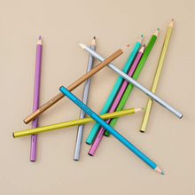 Load image into Gallery viewer, 10-metallic-color-pencils-in-a-pile