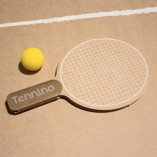 Load image into Gallery viewer, cardboard-table-tennis-game-close-up-of-cardboard-paddle-and-yellow-ball