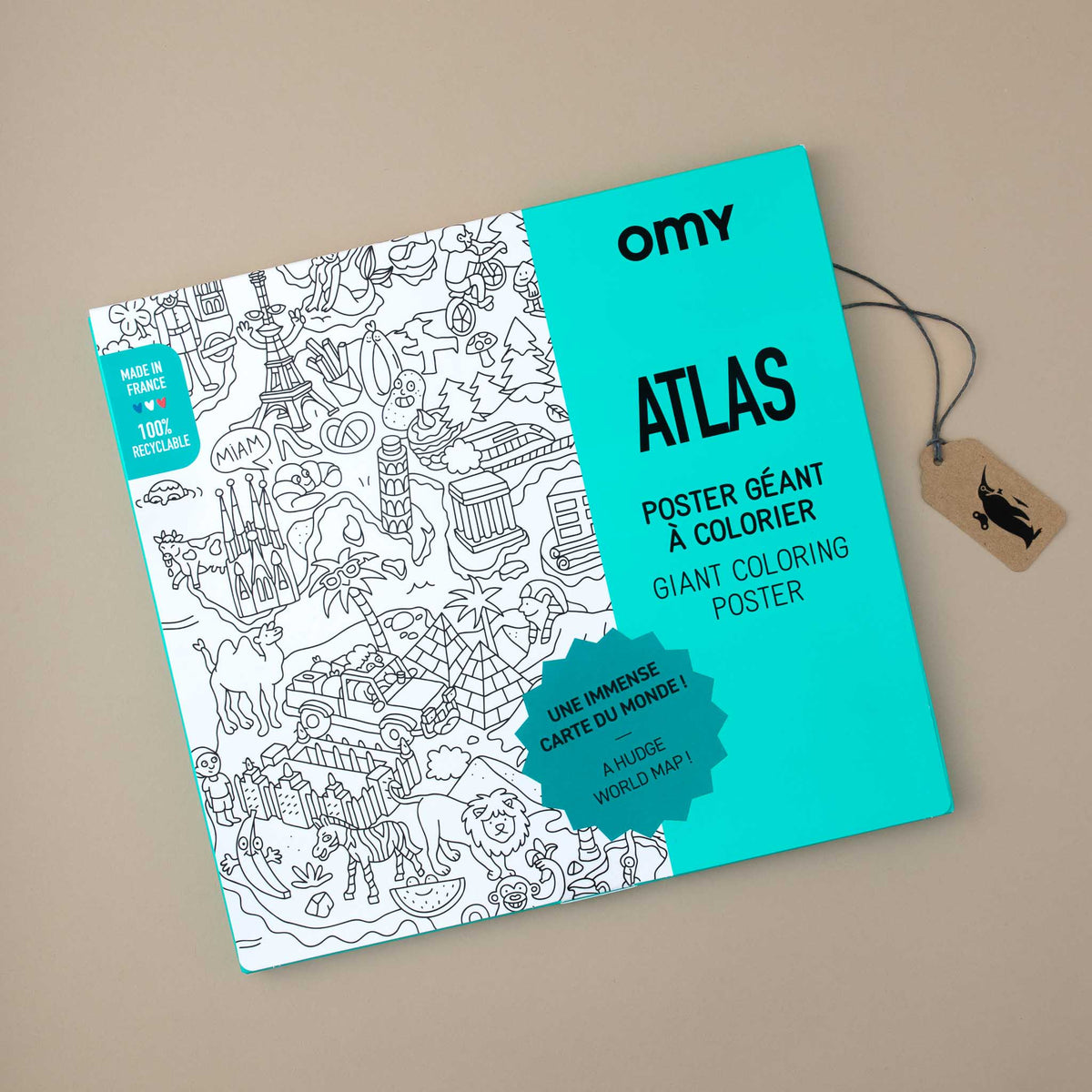 Giant Coloring Poster  Atlas – pucciManuli