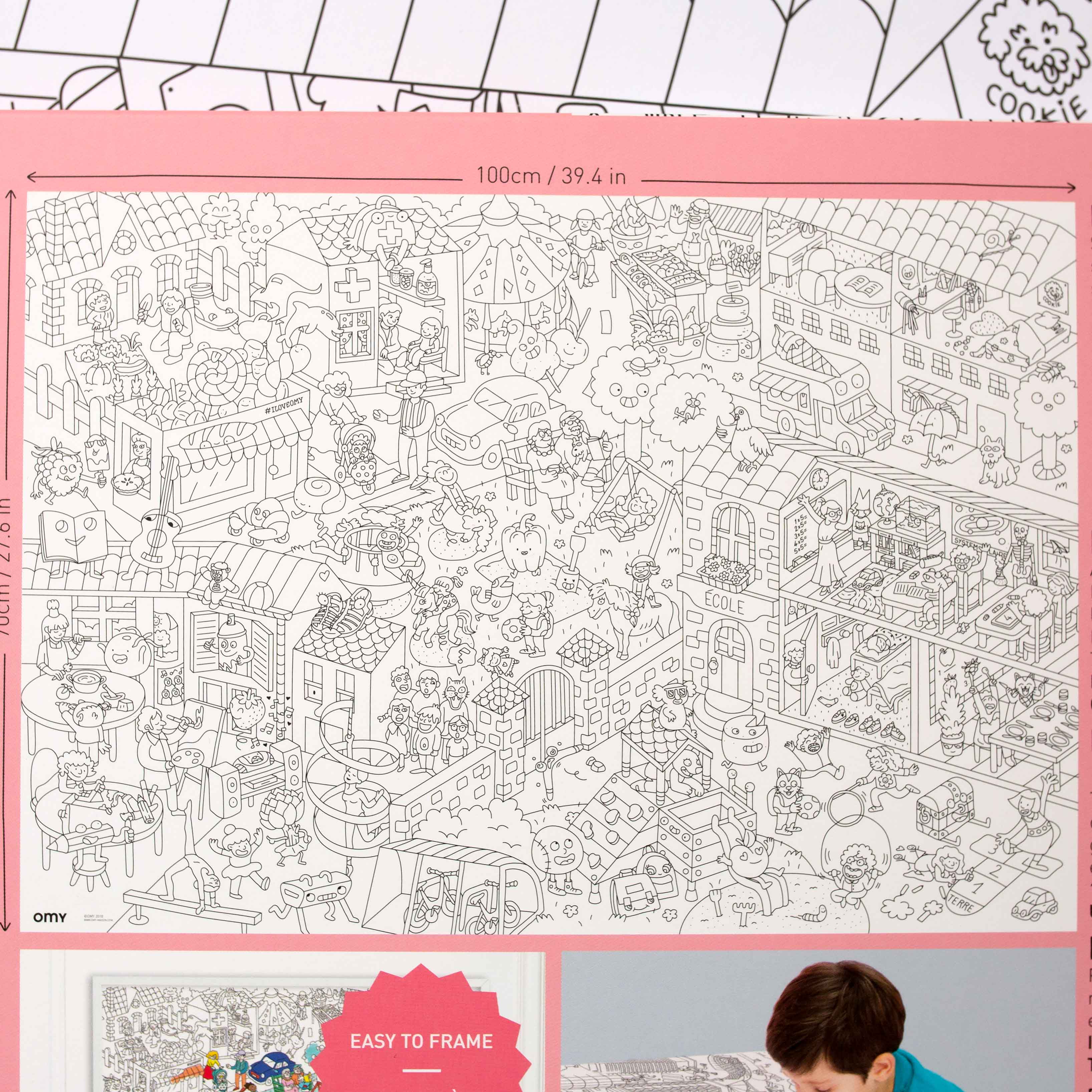 Coloring Poster | Kid's Life - Arts & Crafts - pucciManuli
