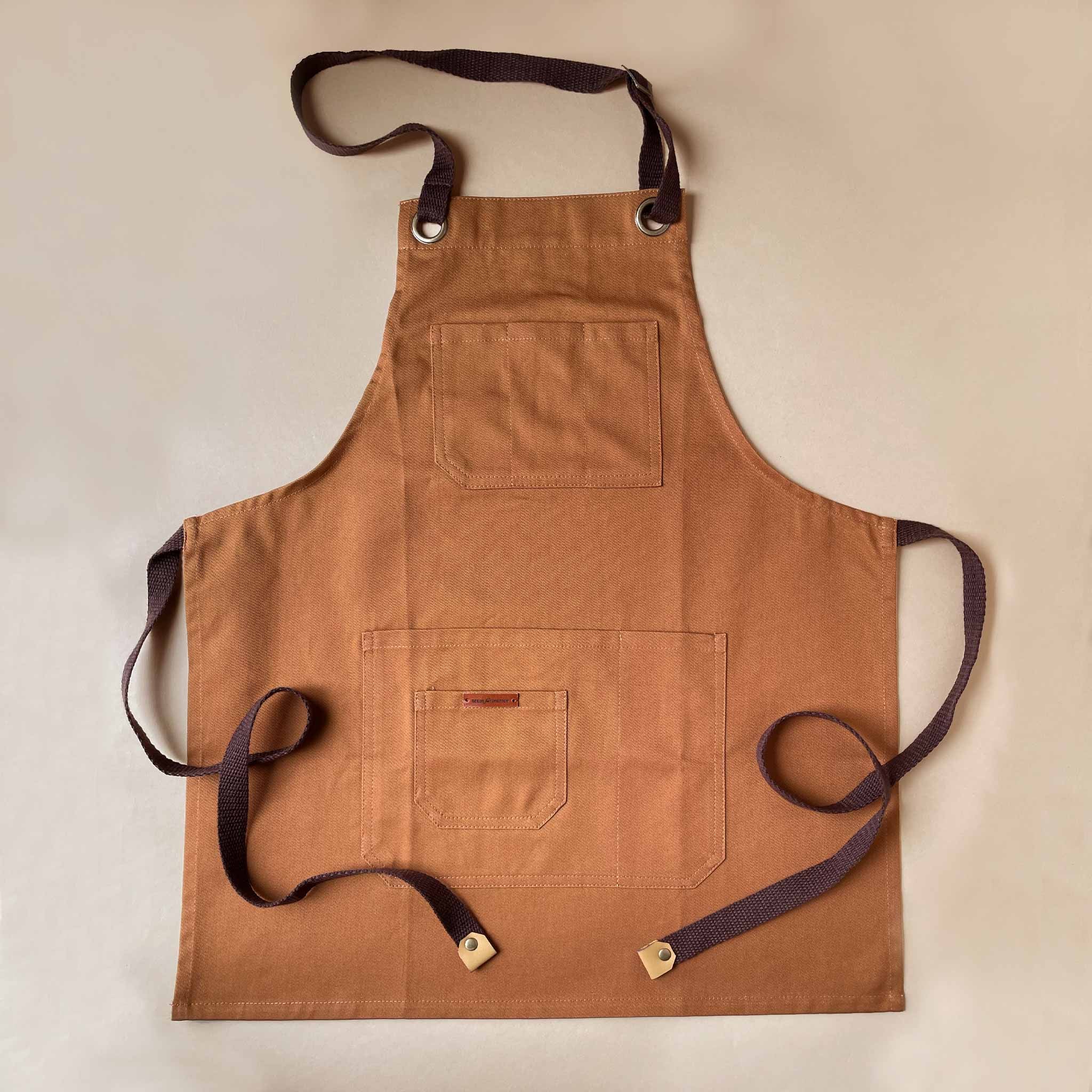 Cotton Twill Gardening Apron | Ochre - Outdoor - pucciManuli