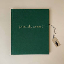 Load image into Gallery viewer, grandparent-journal-with-dark-green-fabric-cover