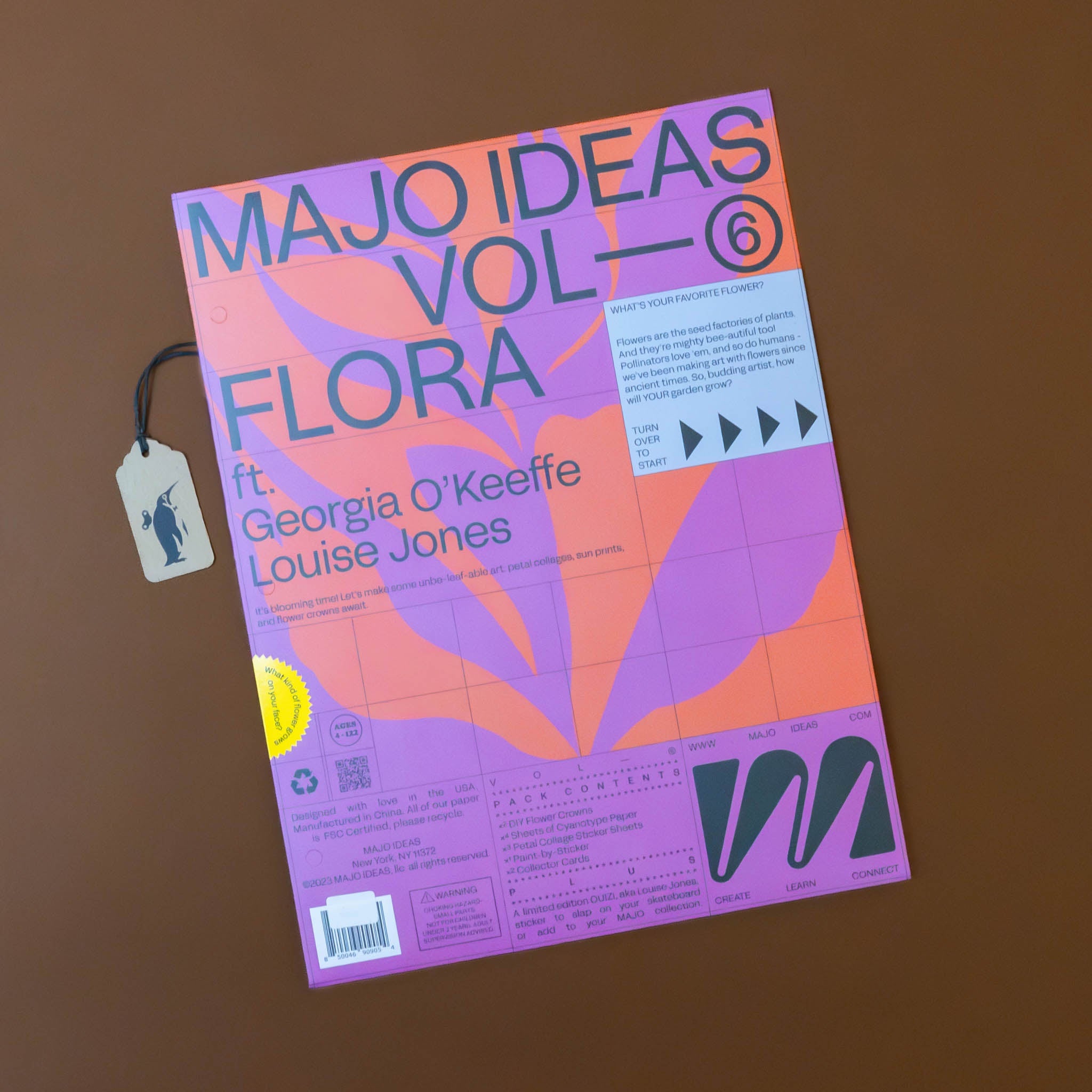 majo-ideas-sticker-based-art-kit-flora-bright-magenta-and-red-container