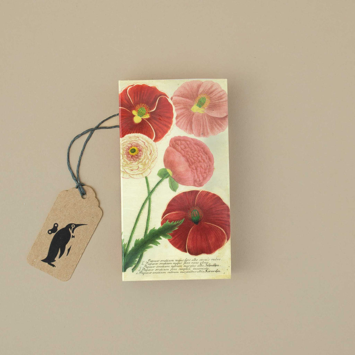box-of-matches-in-beige-with-red-and-pink-poppies