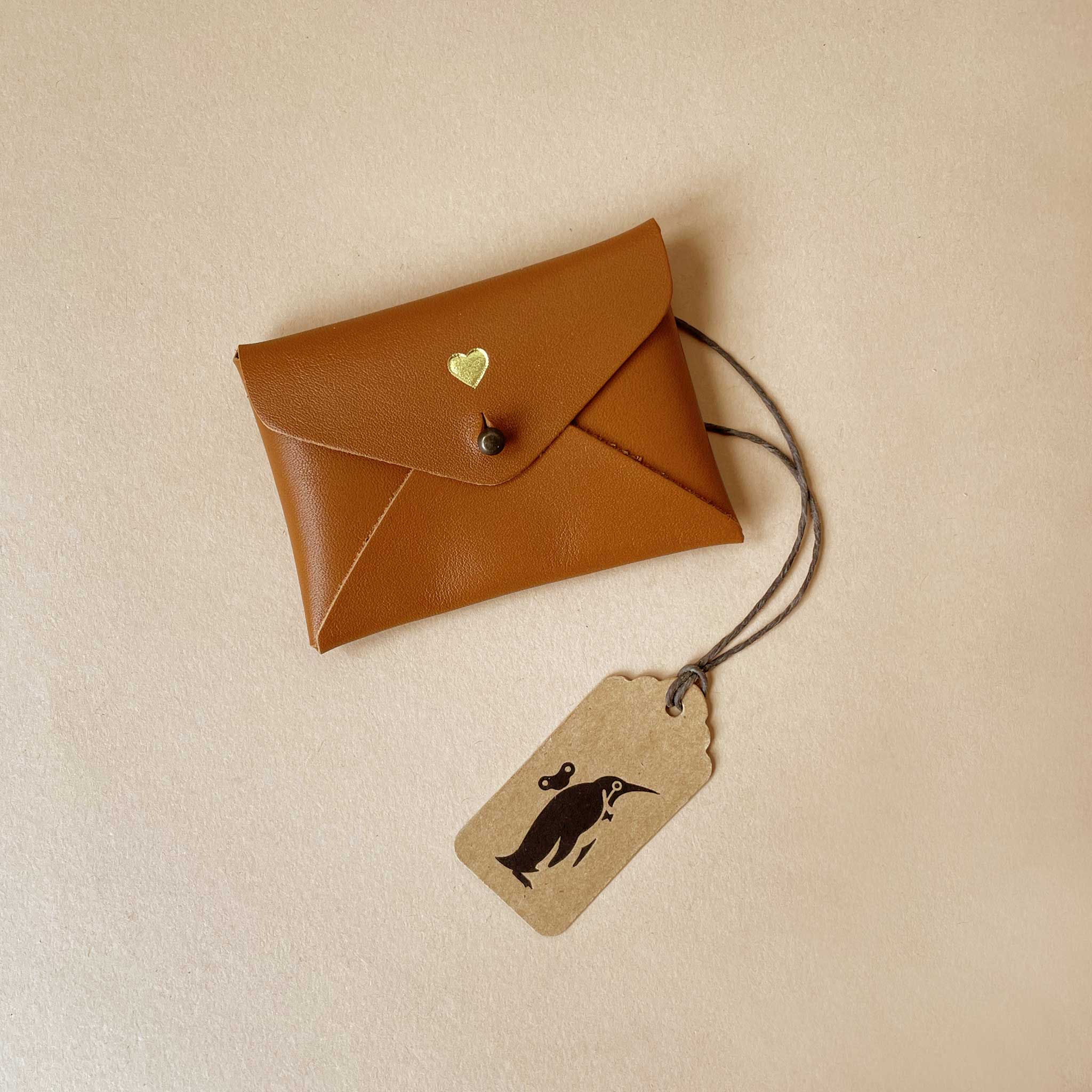 Mini Heart-Centered Pouch | Caramel - Accessories - pucciManuli