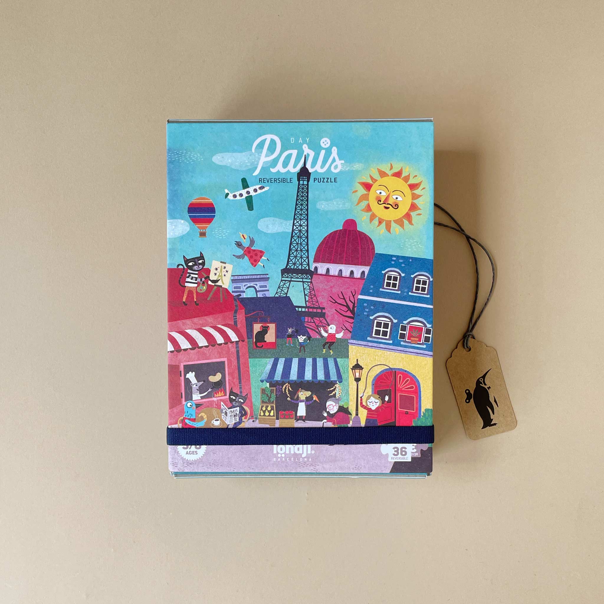 Night & Day in Paris 36pc Puzzle - Puzzles - pucciManuli